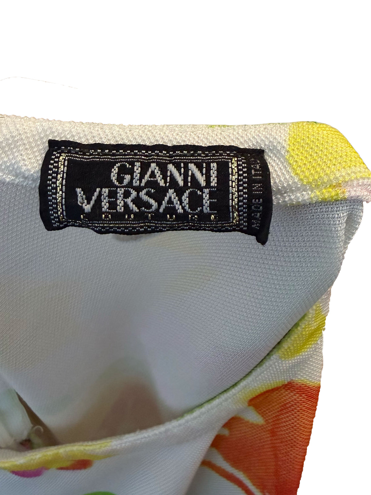 Versace Spring 1996 Floral Crop Top