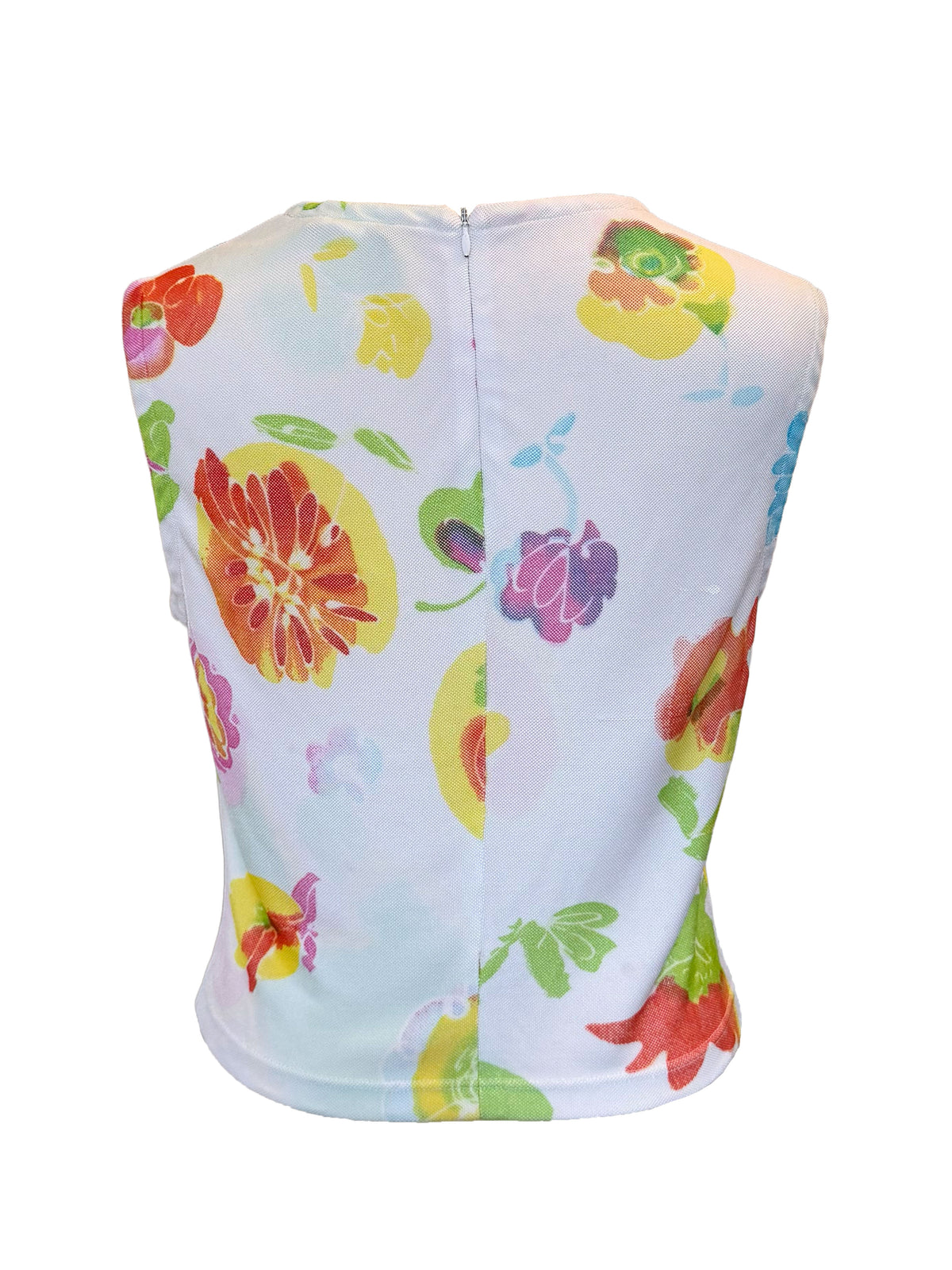 Versace Spring 1996 Floral Crop Top