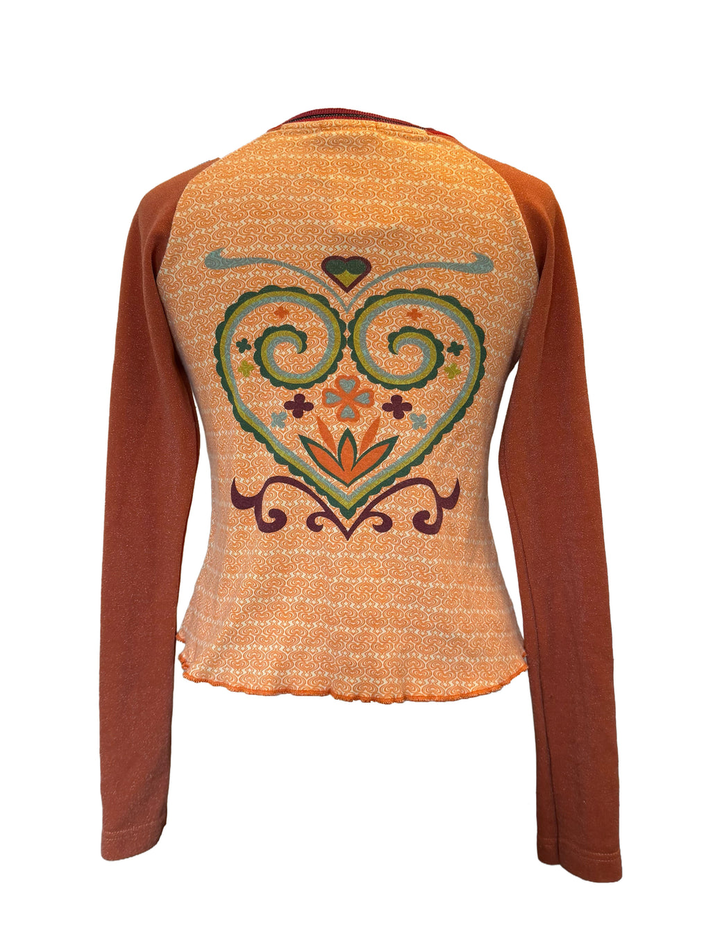 Custo Barcelona Long Sleeve Pattern Top