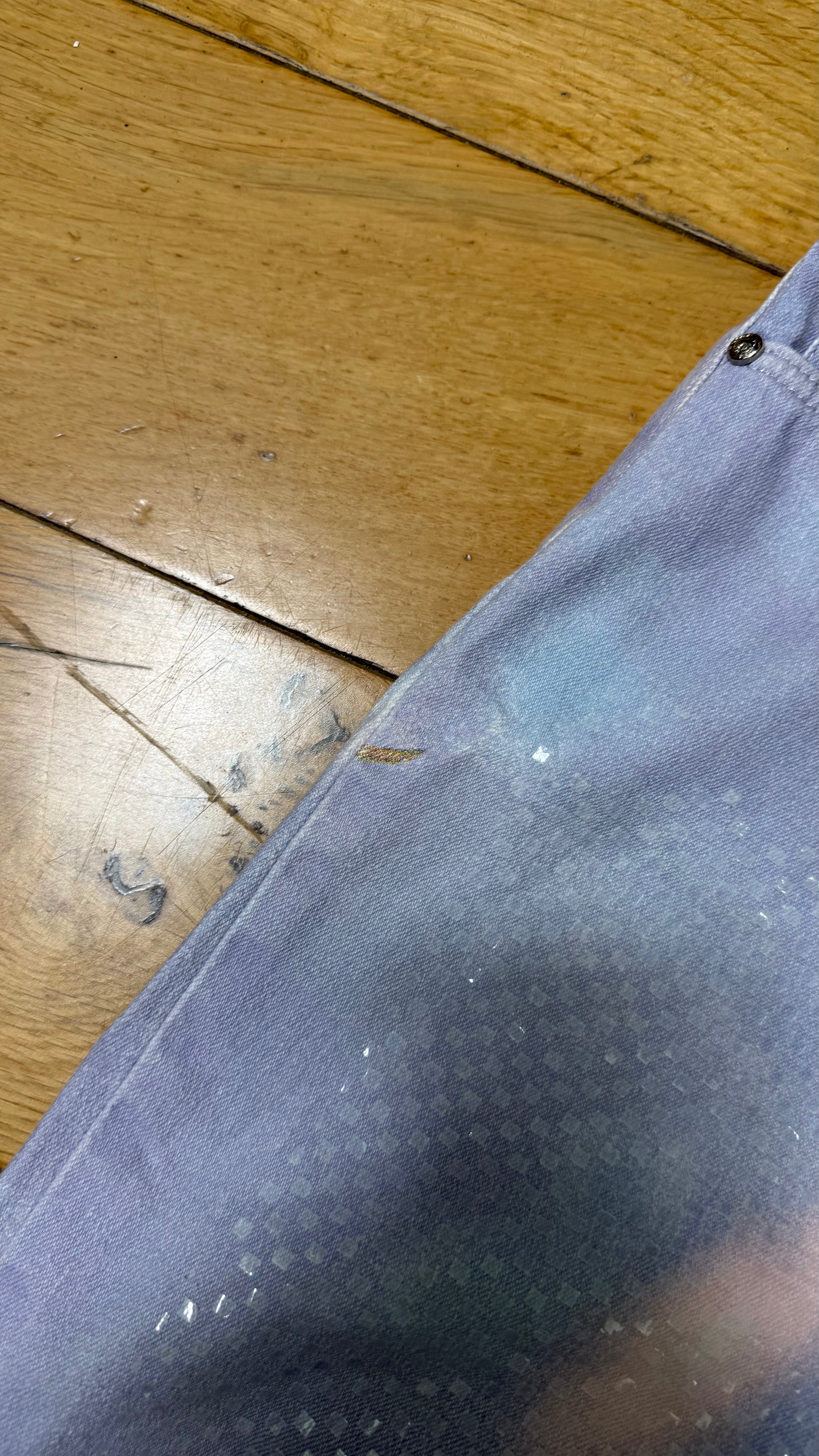 Roberto Cavalli Rose Print Jeans