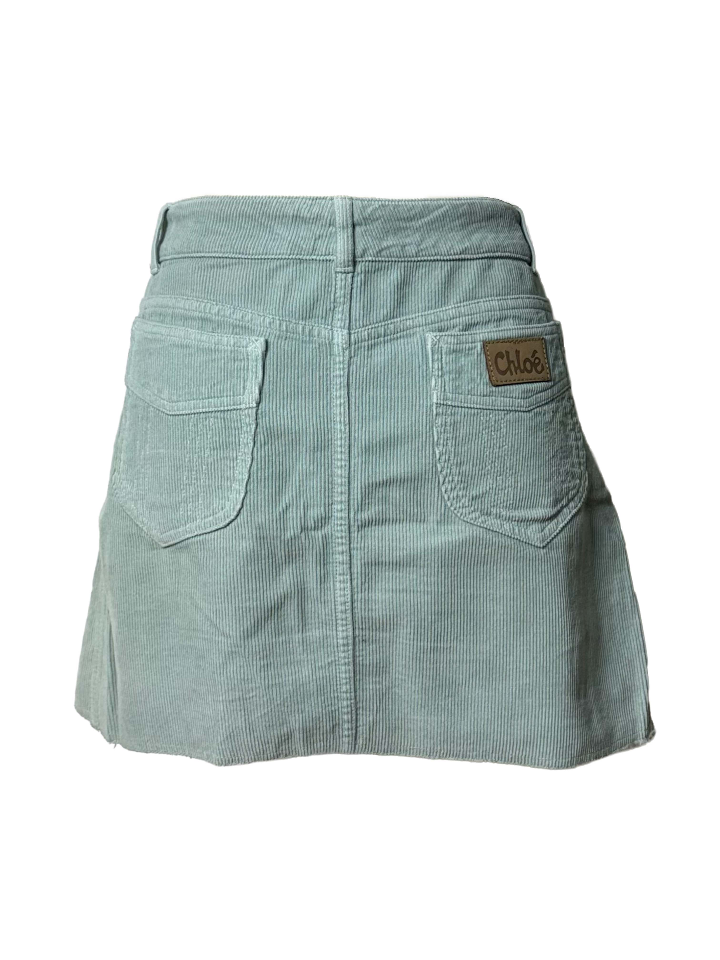 Chloé Corduroy A-Line Mini Skirt