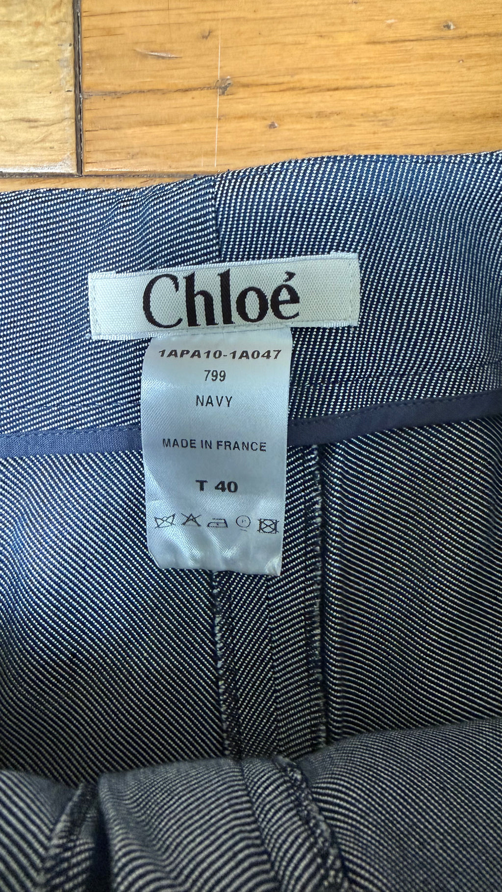 Chloé Fall 2001 'Foxy' Patch Flared Trousers