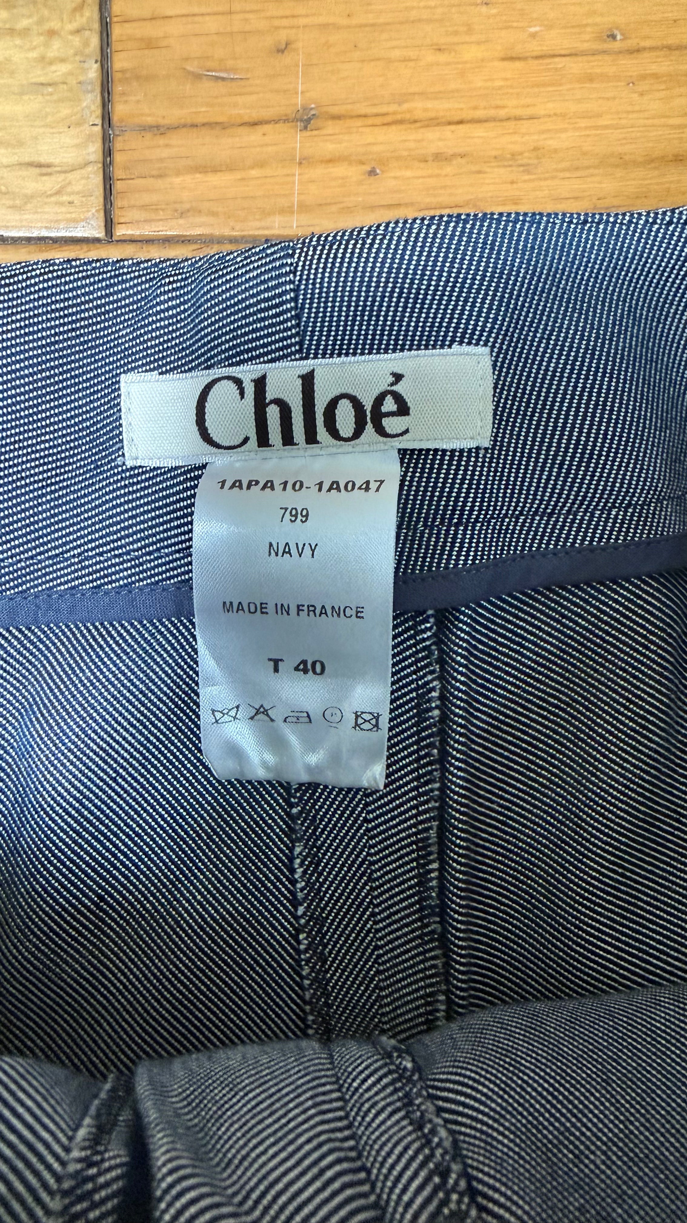 Chloé Fall 2001 'Foxy' Patch Flared Trousers