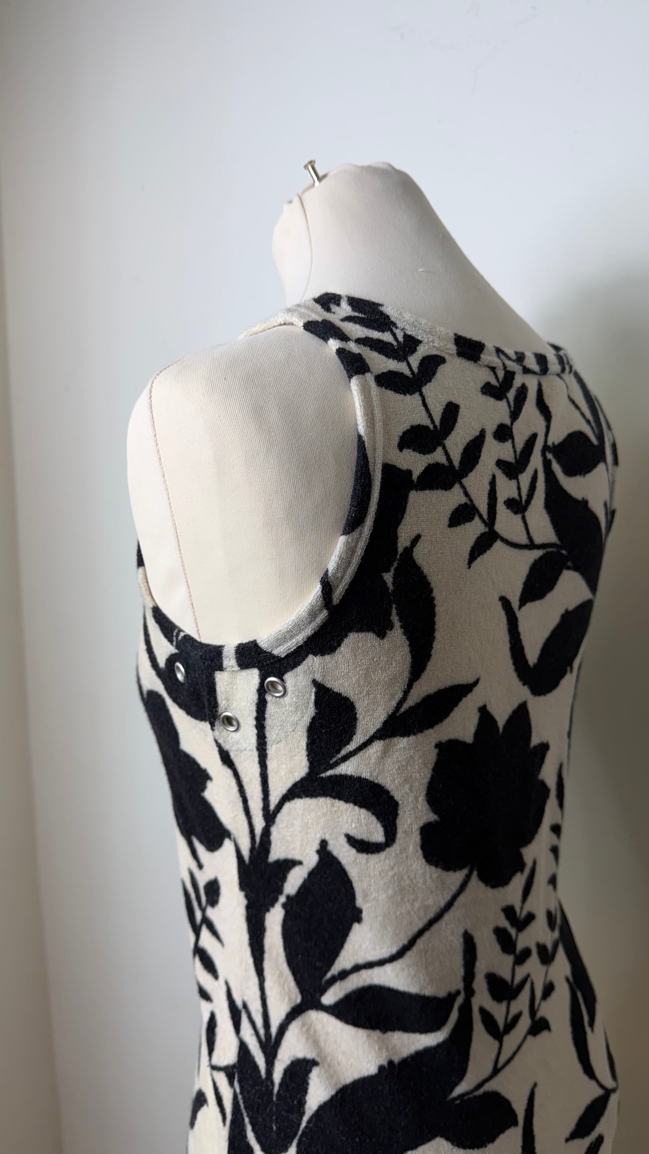 Prada Floral Print Terrycloth Tank Top