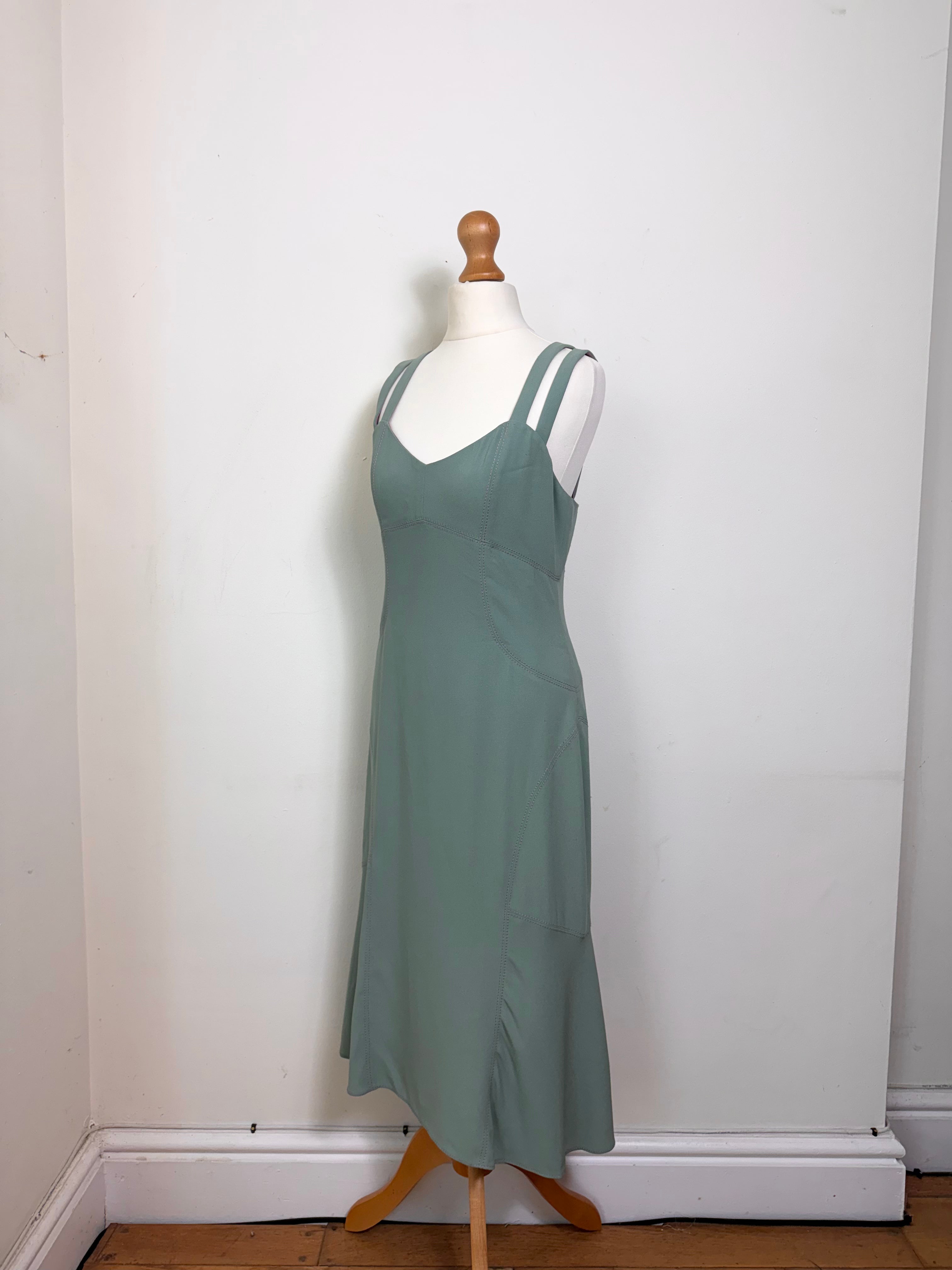 Anna Molinari Double Strap Midi Dress