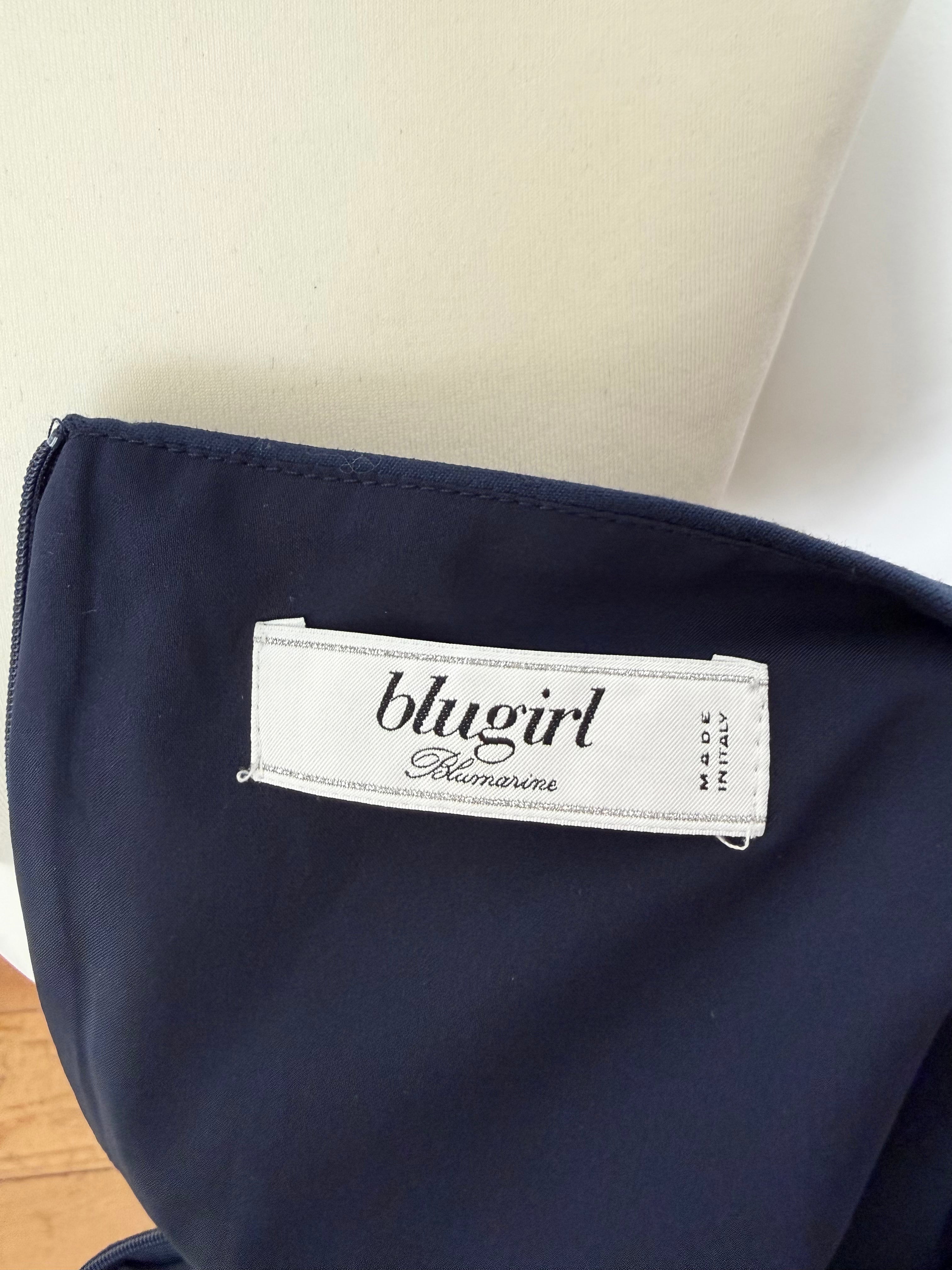 Blugirl Blumarine Navy Studded Mini Skirt