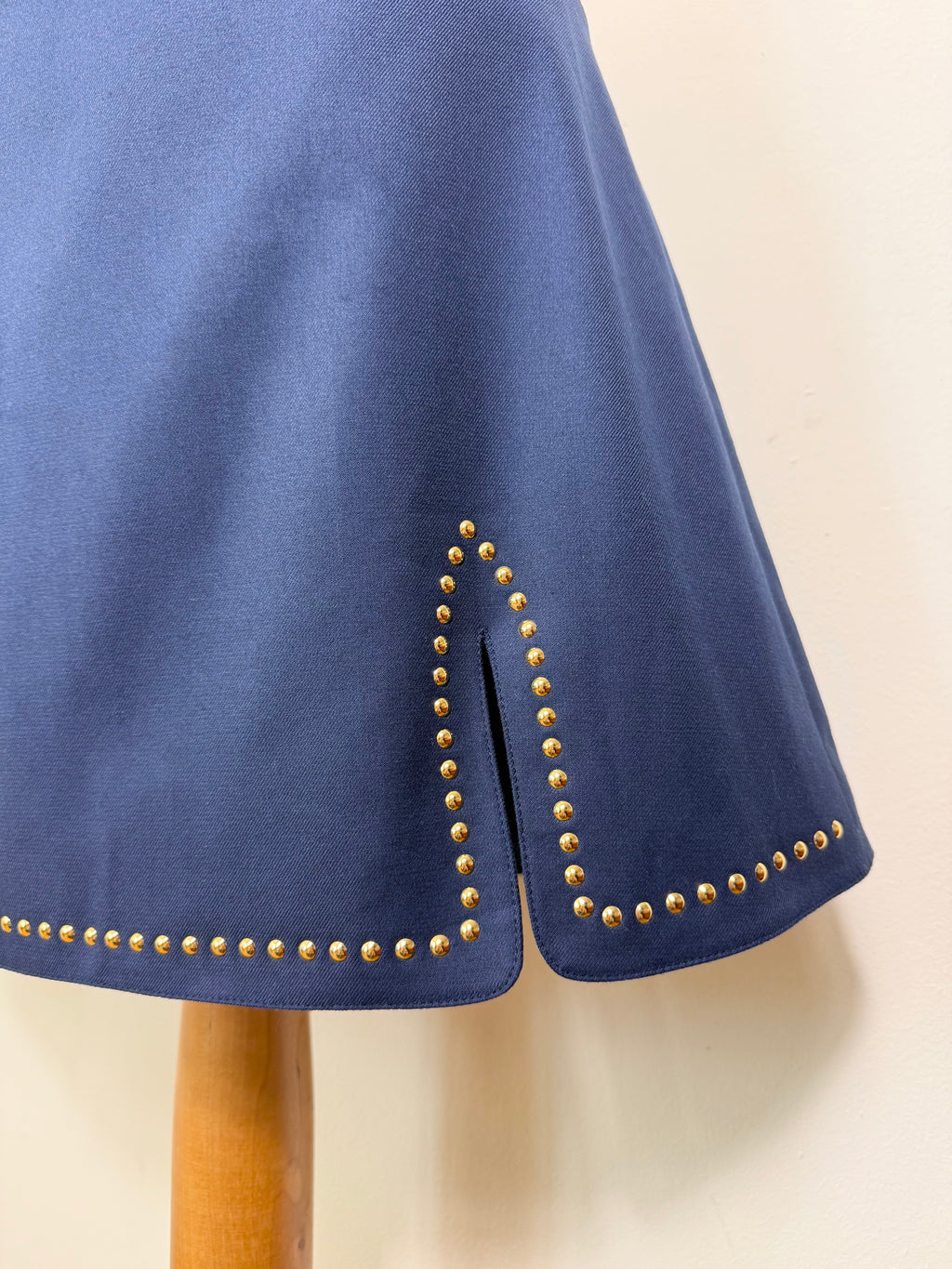 Blugirl Blumarine Navy Studded Mini Skirt