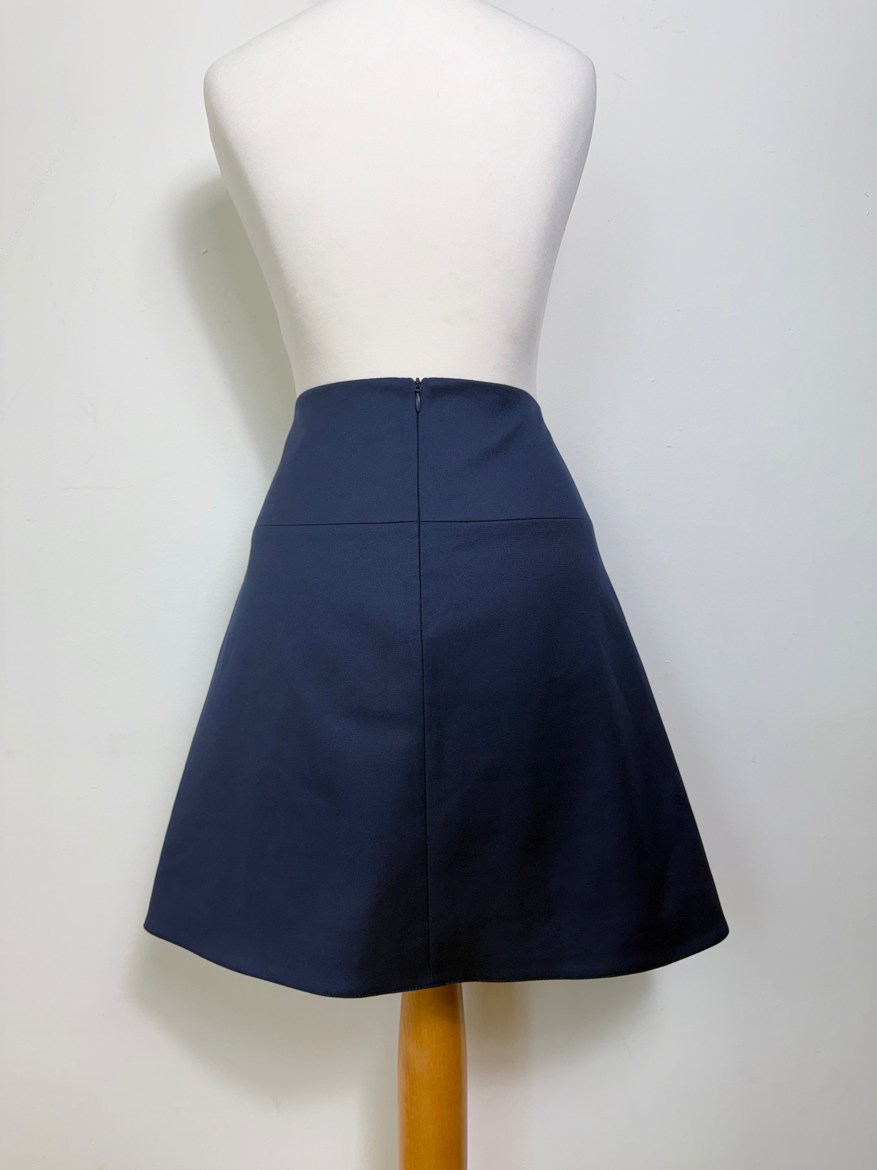 Blugirl Blumarine Navy Studded Mini Skirt