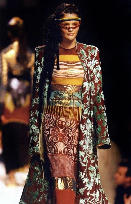 Jean Paul Gaultier Spring 1996 Cyberbaba Mesh Maxi Dress