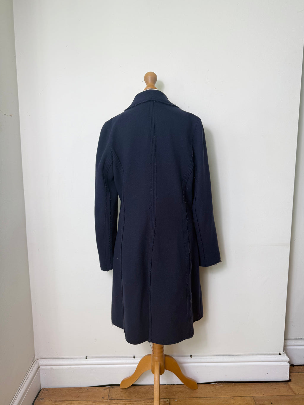 Calvin Klein Jeans Navy Wool Coat