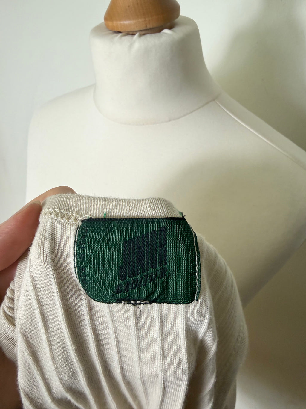 Gaultier Junior Navy and Cream Tank Top