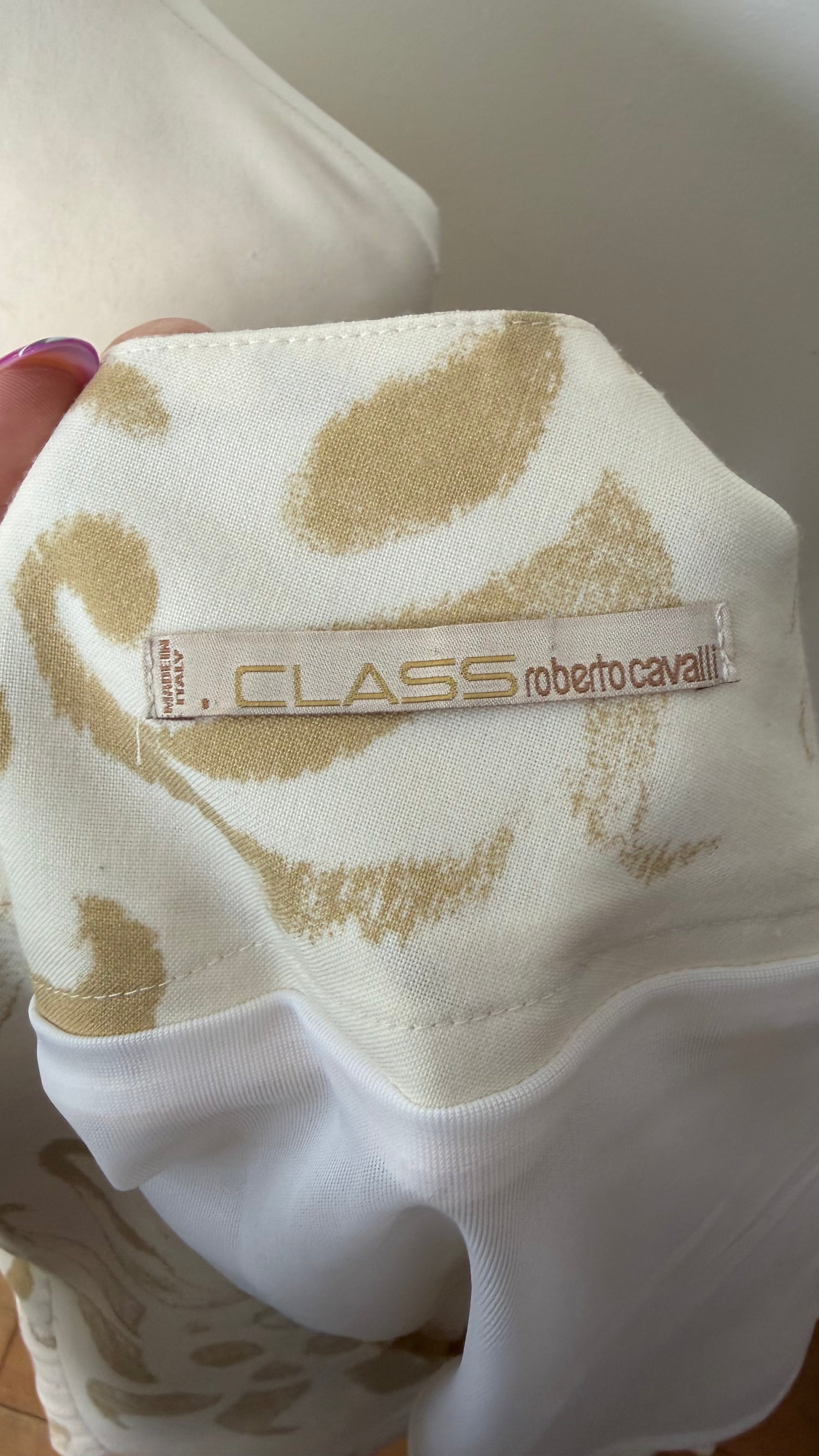 Roberto Cavalli Class Pleated Mini Skirt