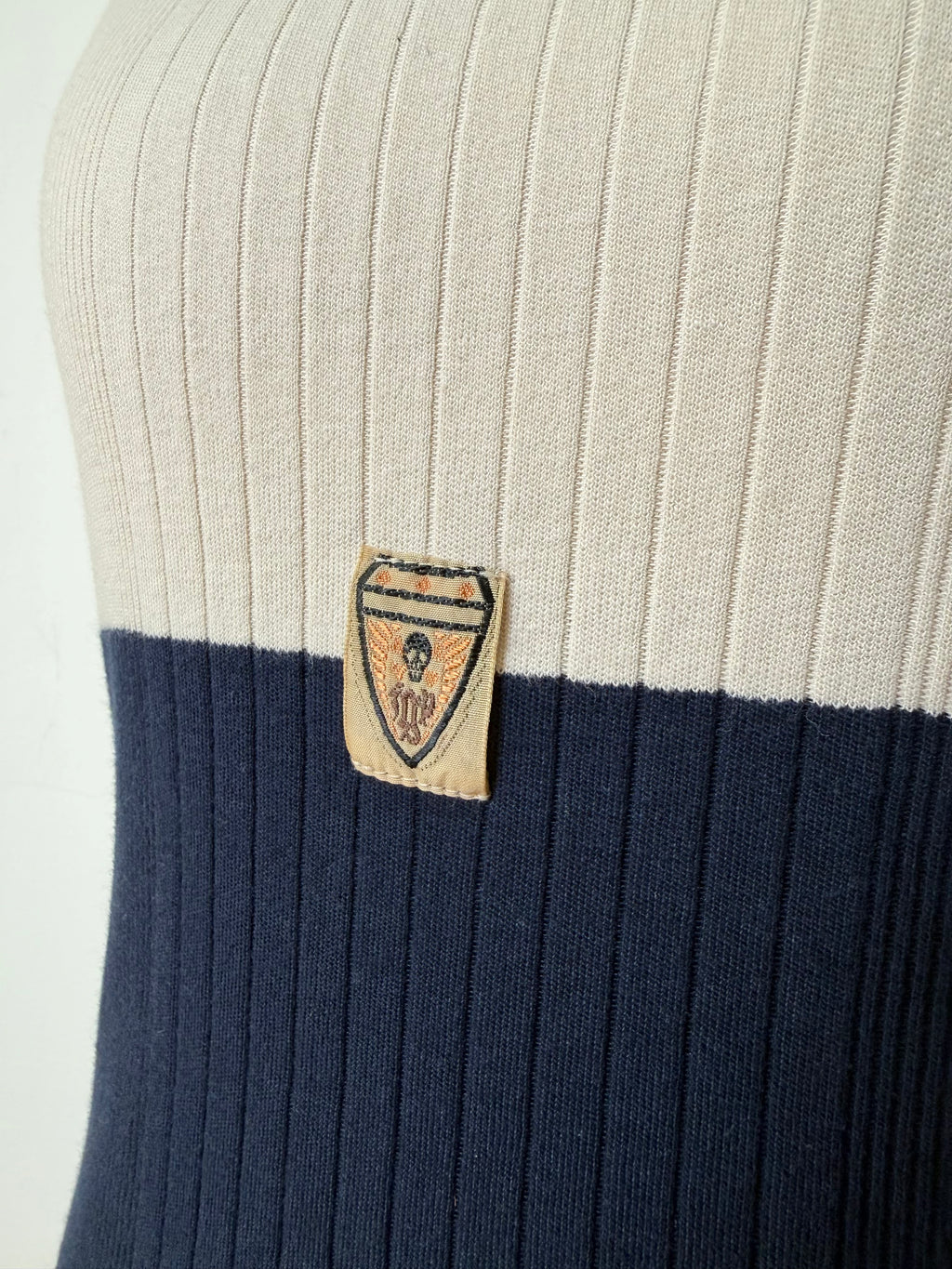 Gaultier Junior Navy and Cream Tank Top