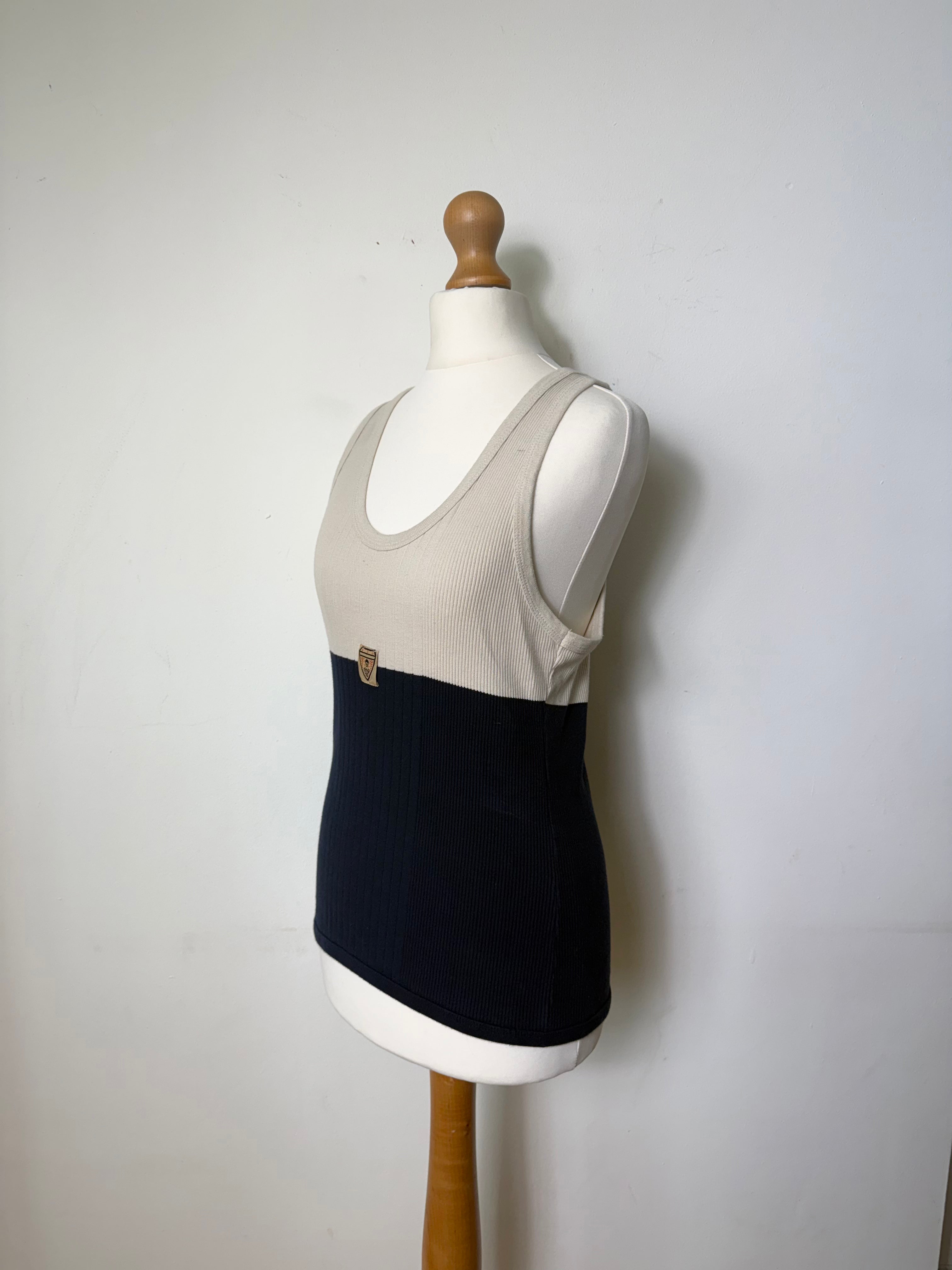 Gaultier Junior Navy and Cream Tank Top