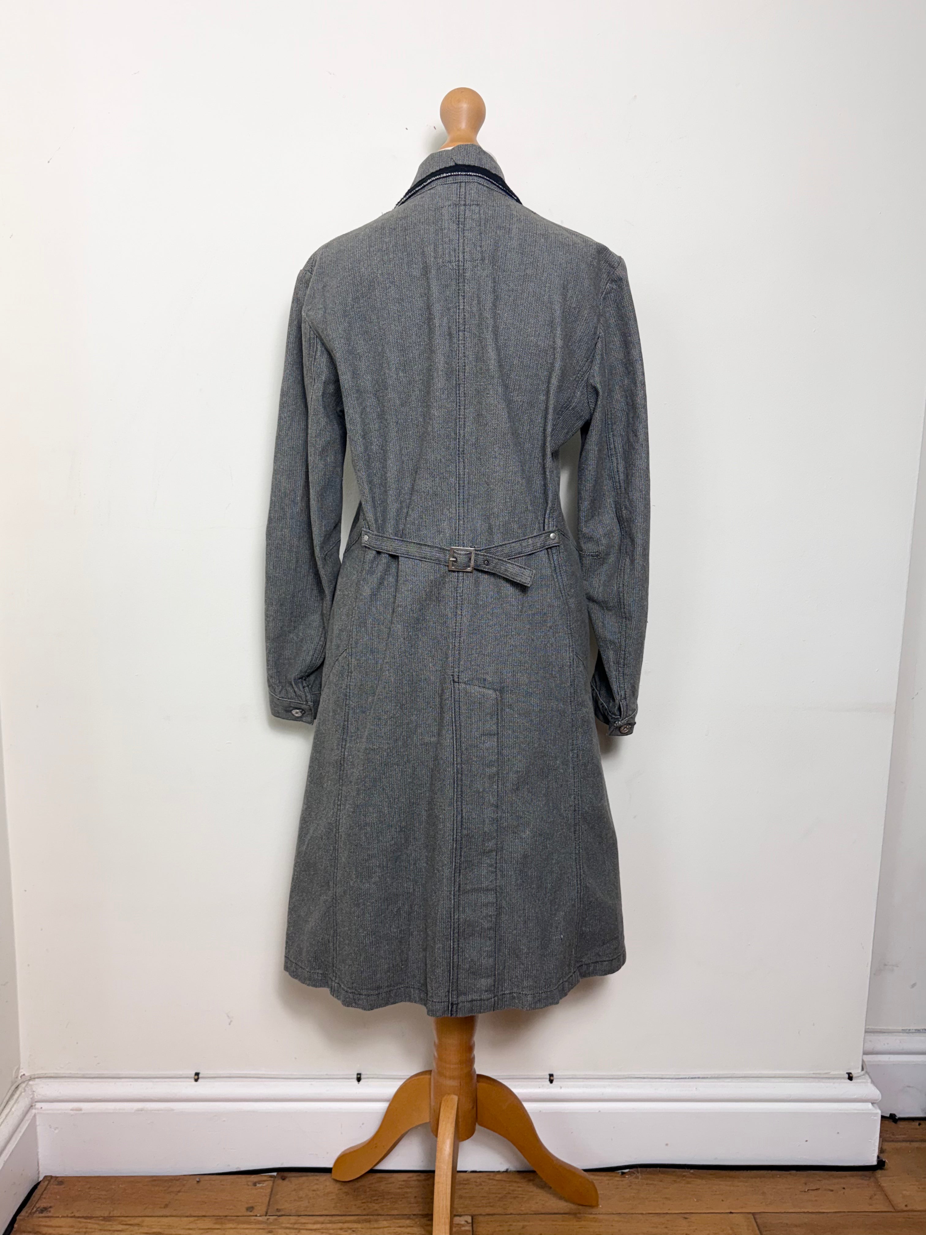 Marithé Francois Girbaud Grey Trench Coat