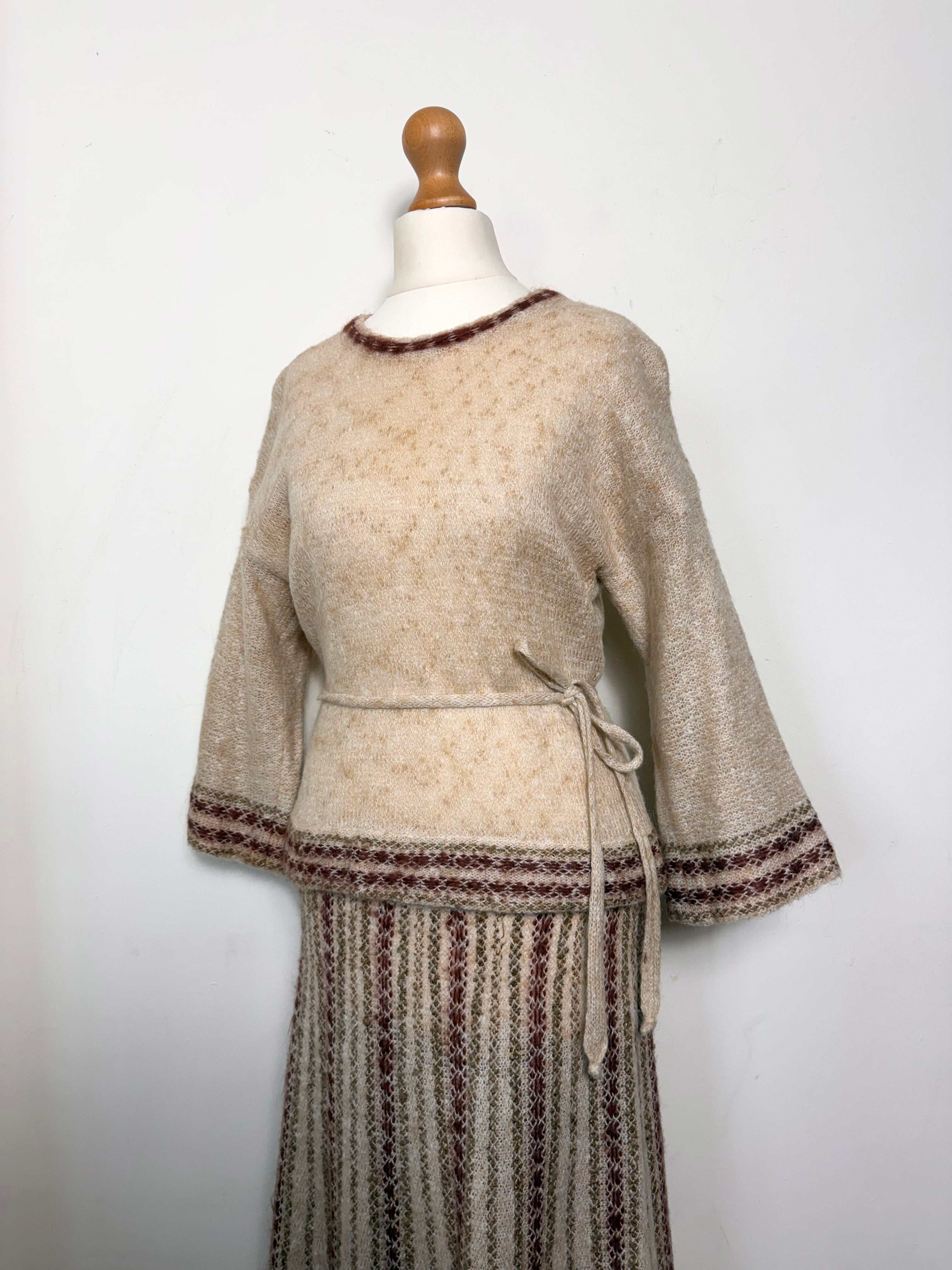 Susan Small Vintage 80s Knitted Set