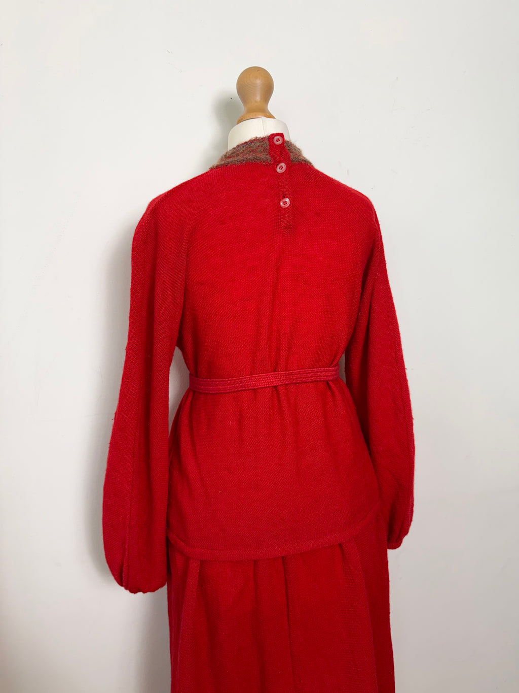 Frank Usher Red Lambswool Two Piece