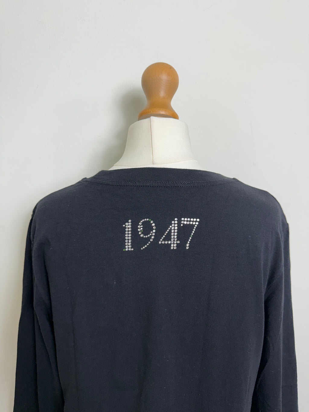 J'adore Dior 2001 Vintage Long Sleeve Black Top