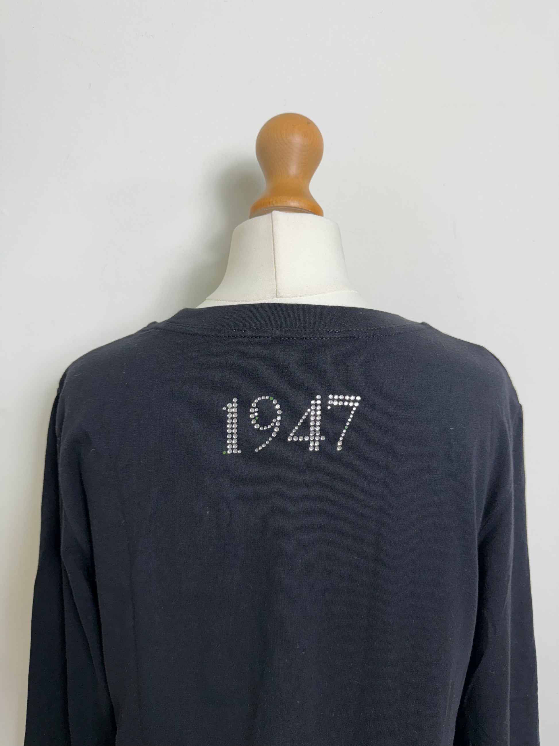 J'adore Dior 2001 Vintage Long Sleeve Black Top