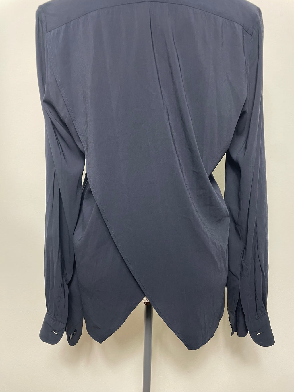 Jean Paul Gaultier Black Asymmetrical Shirt with Sequin Design