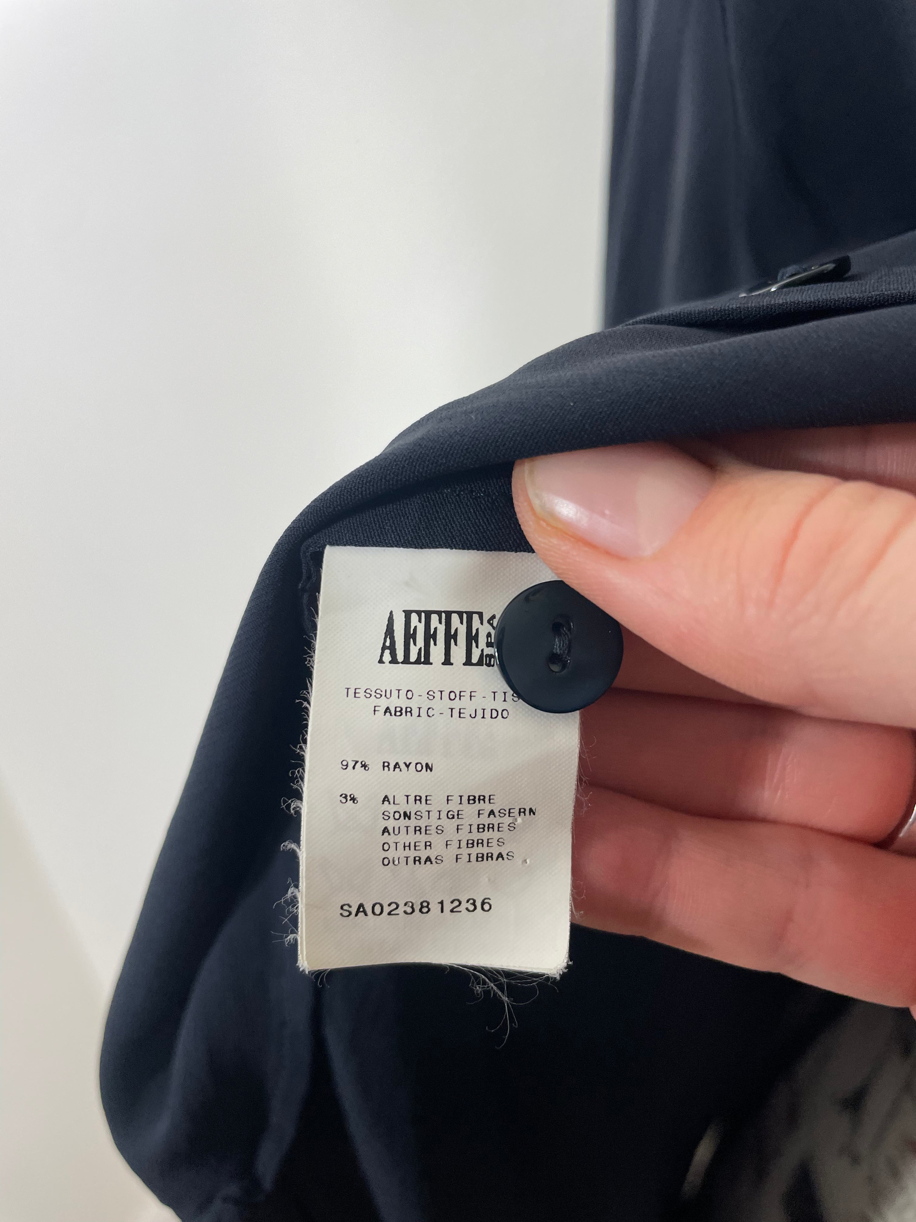 Jean Paul Gaultier Black Asymmetrical Shirt with Sequin Design
