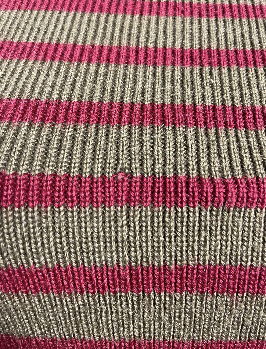 Jean Paul Gaultier Khaki Stripped Knitted Jumper