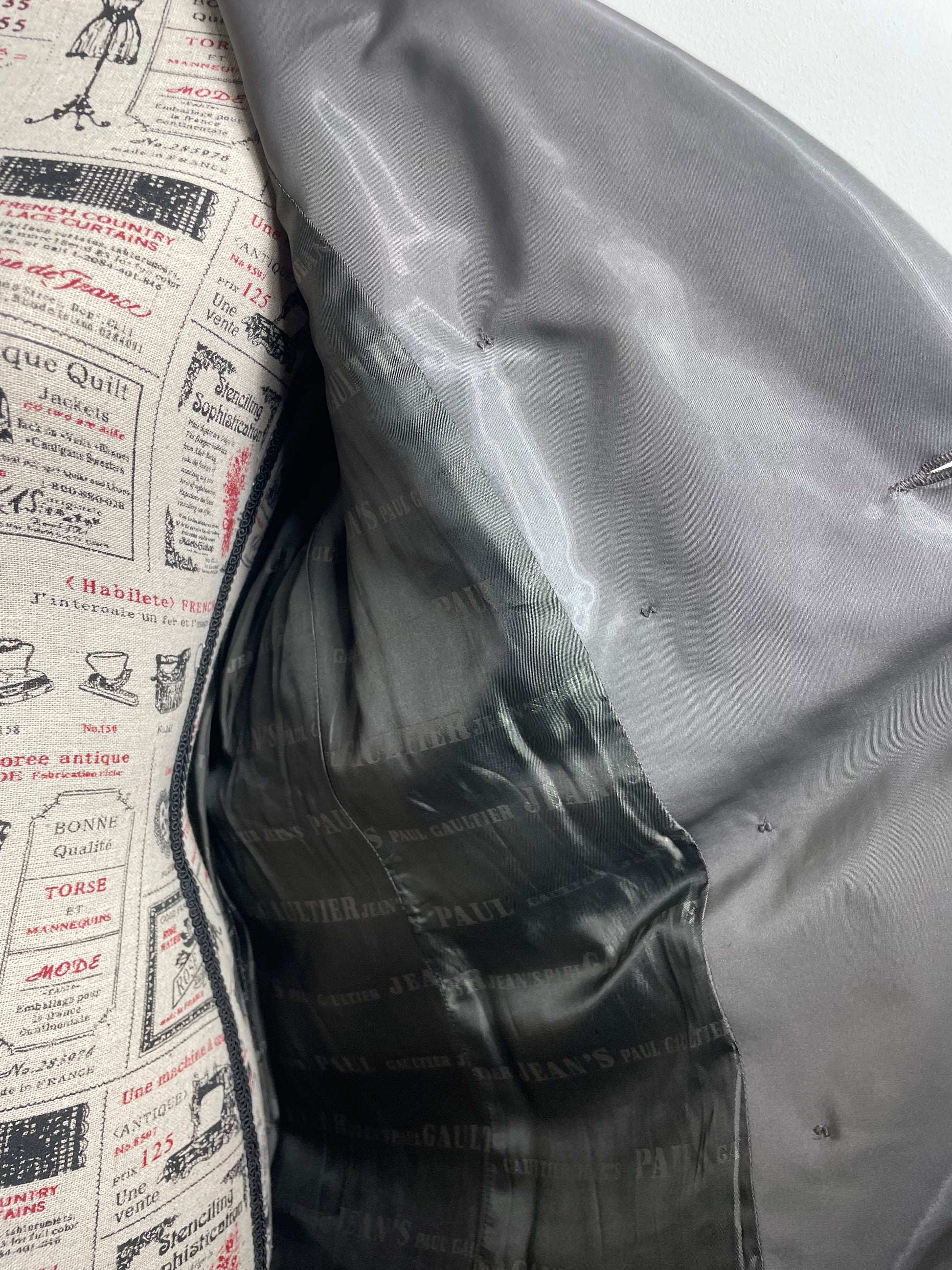 Jean Paul Gaultier Patent Khaki Trench Coat