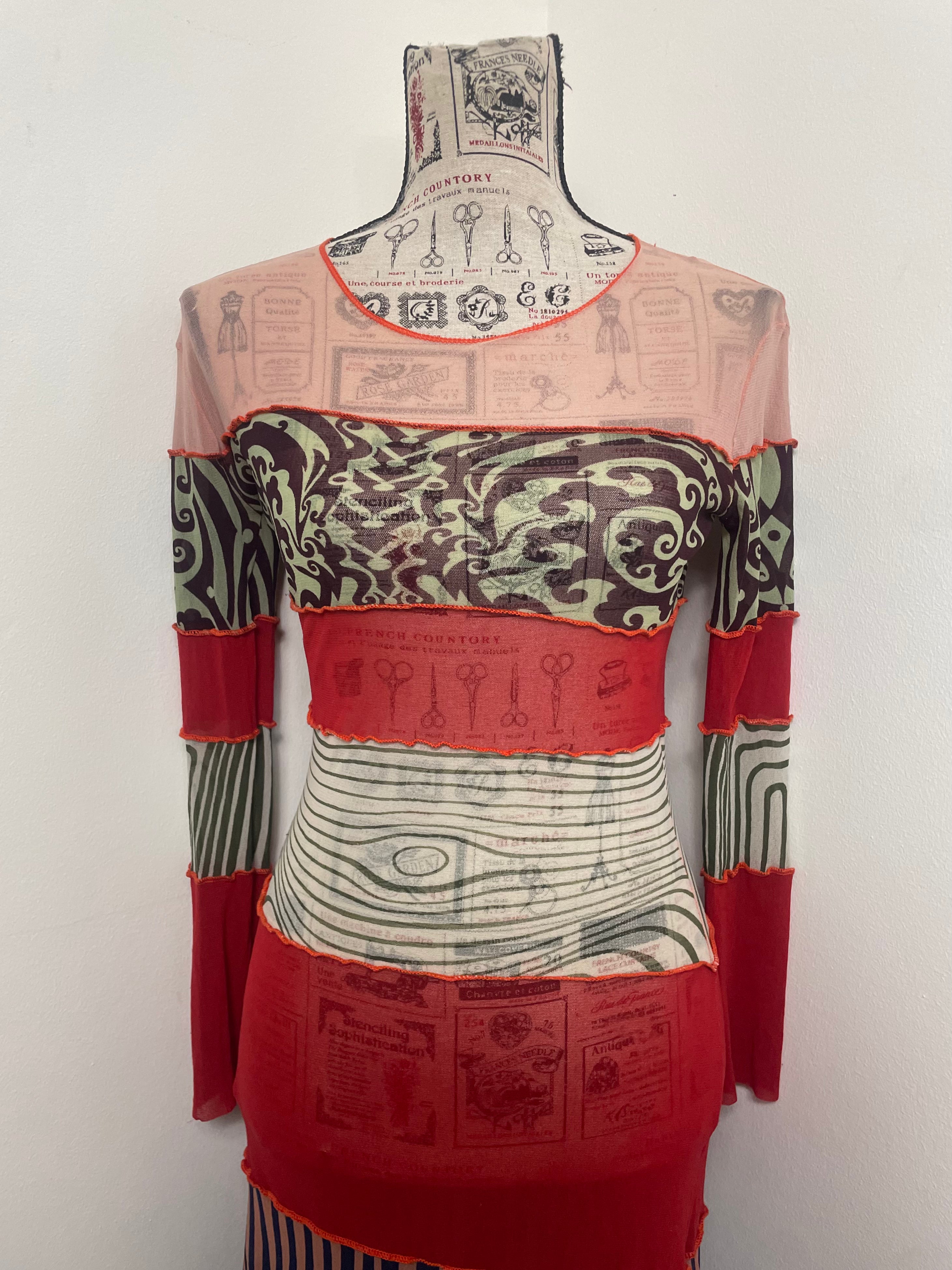 Jean Paul Gaultier Spring 1996 Cyberbaba Mesh Maxi Dress