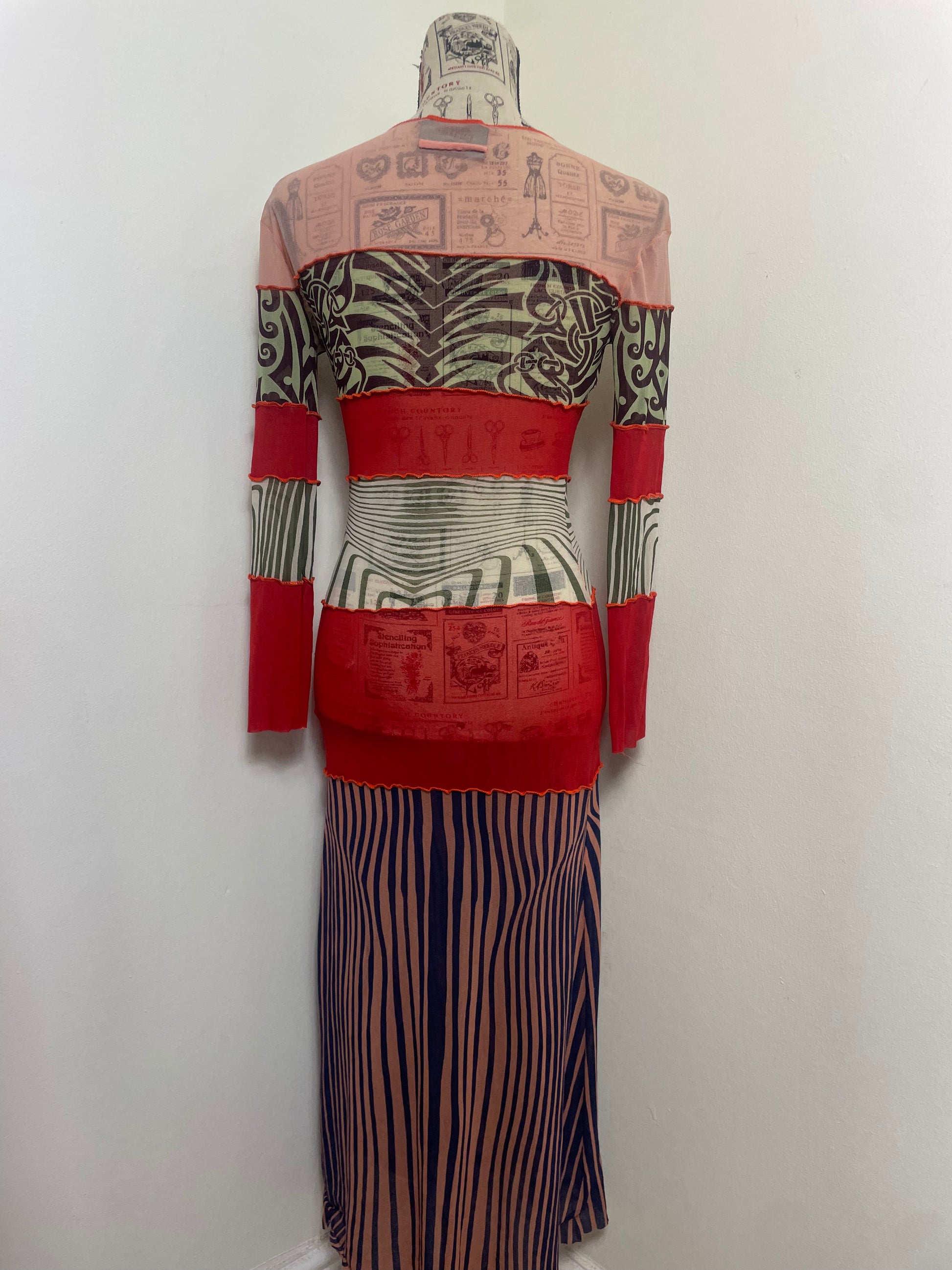 Jean Paul Gaultier Spring 1996 Cyberbaba Mesh Maxi Dress