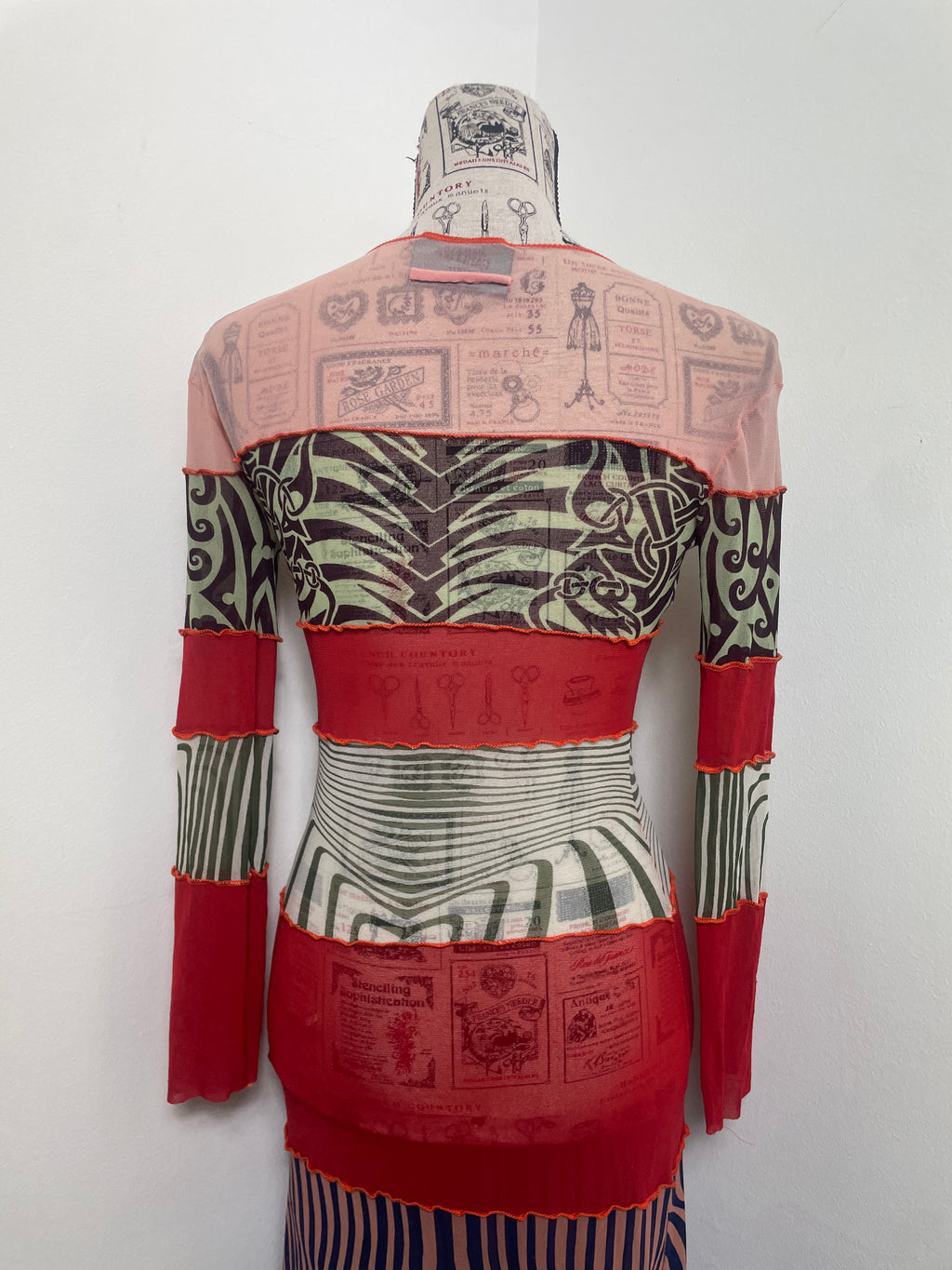 Jean Paul Gaultier Spring 1996 Cyberbaba Mesh Maxi Dress