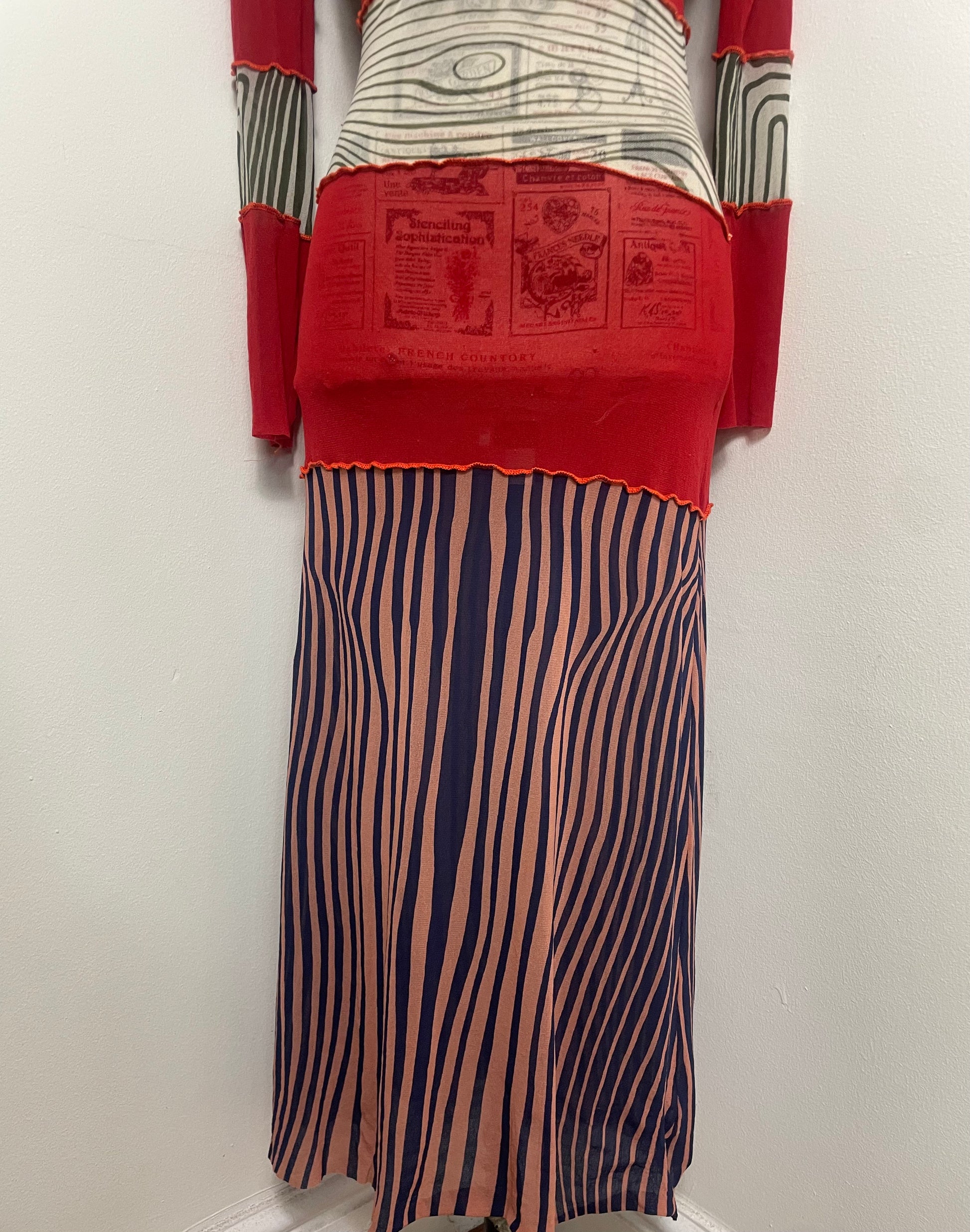 Jean Paul Gaultier Spring 1996 Cyberbaba Mesh Maxi Dress