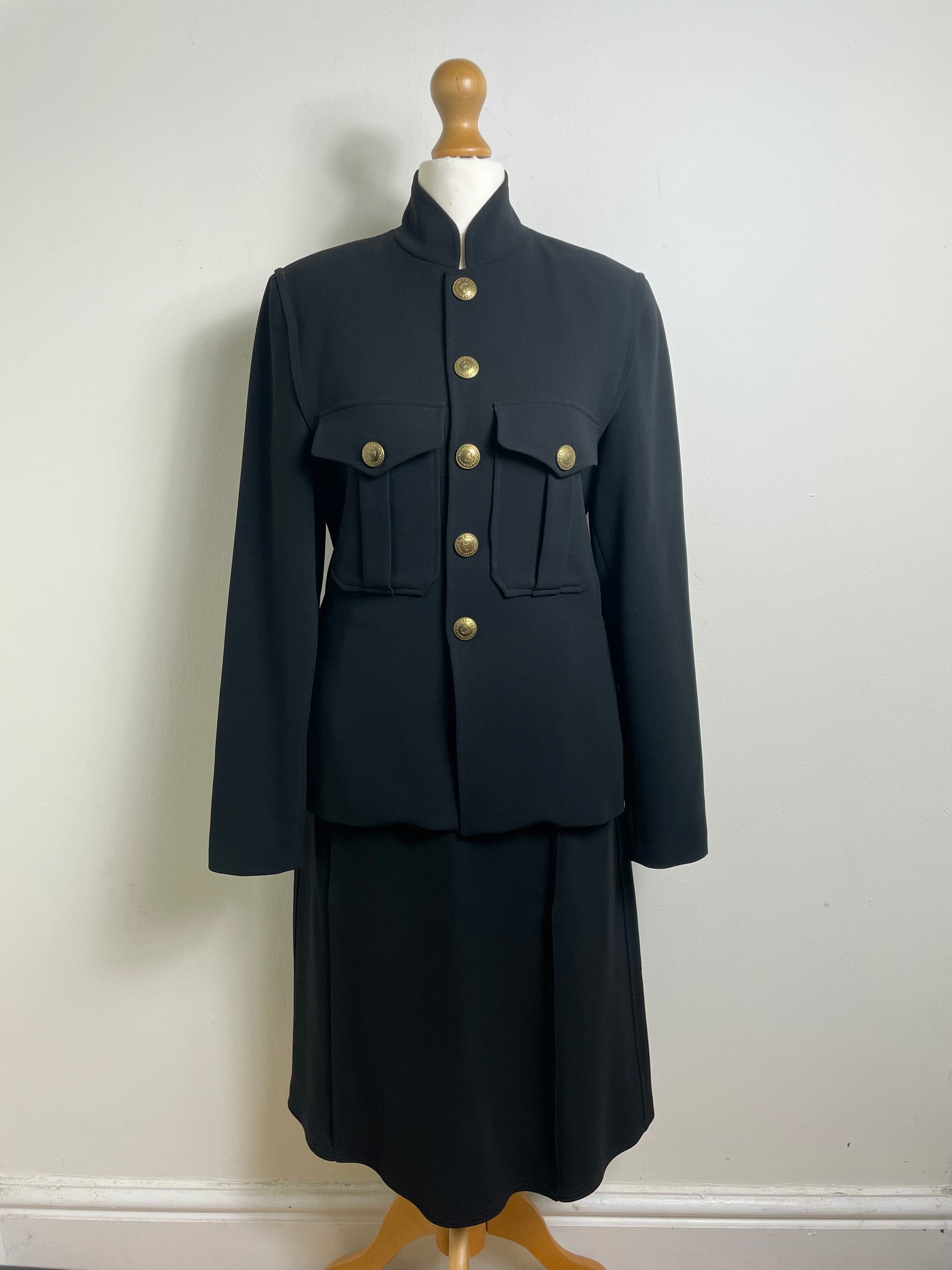 Jean Paul Gaultier Vintage Fall 1996 Military-Style Jacket & Skirt Set