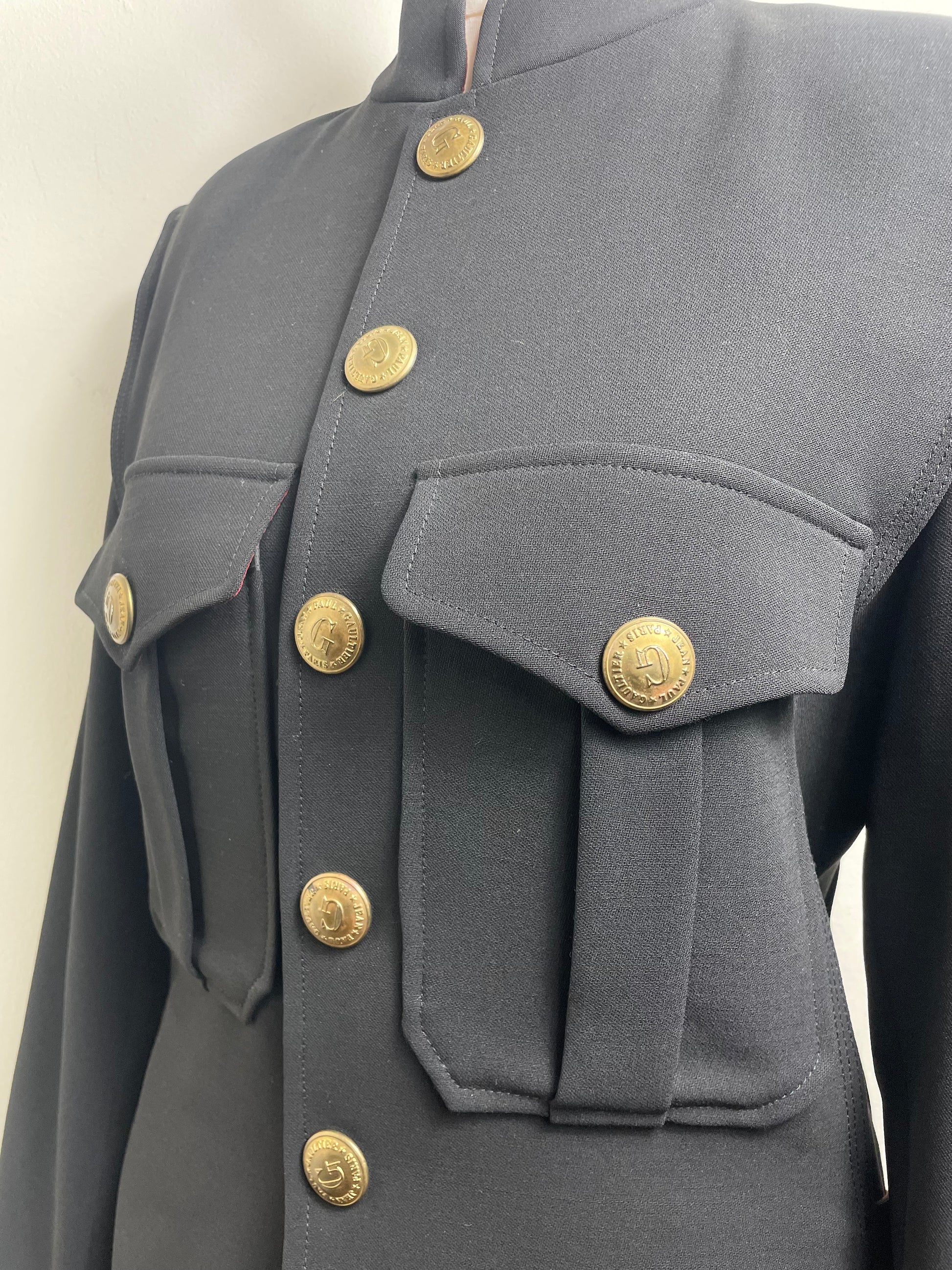 Jean Paul Gaultier Vintage Fall 1996 Military-Style Jacket & Skirt Set