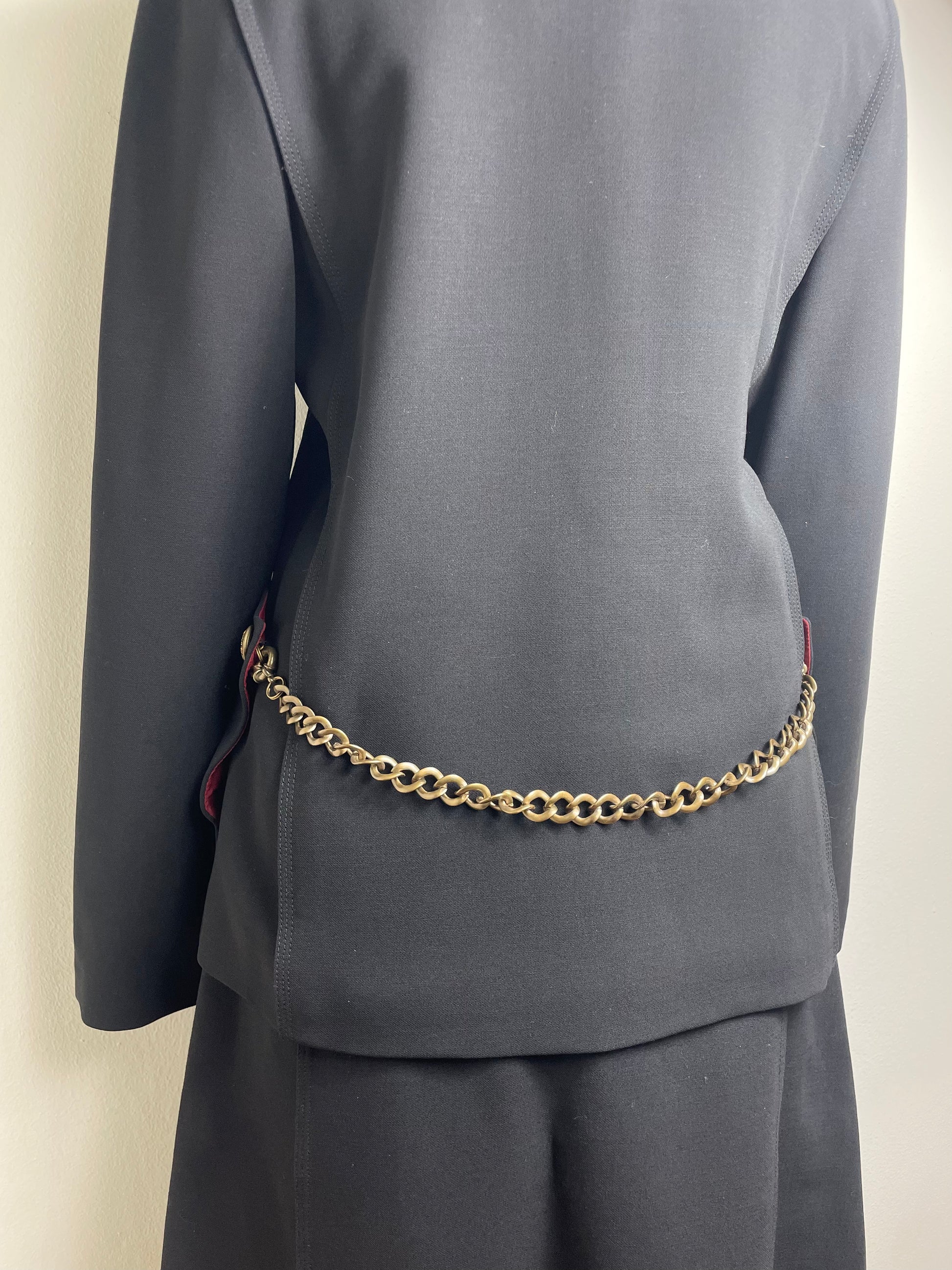 Jean Paul Gaultier Vintage Fall 1996 Military-Style Jacket & Skirt Set