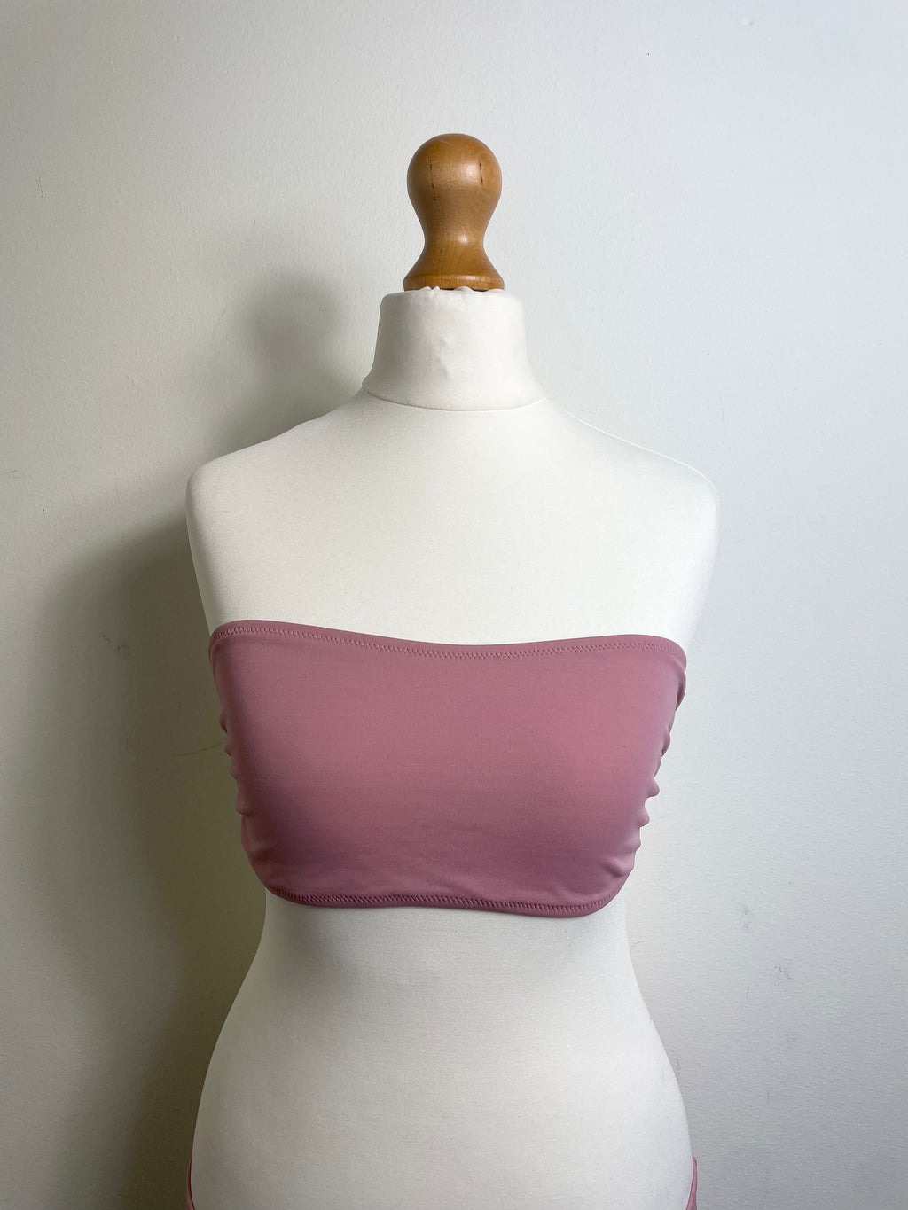 John Galliano Vintage Rose Bandeau Bikini Set
