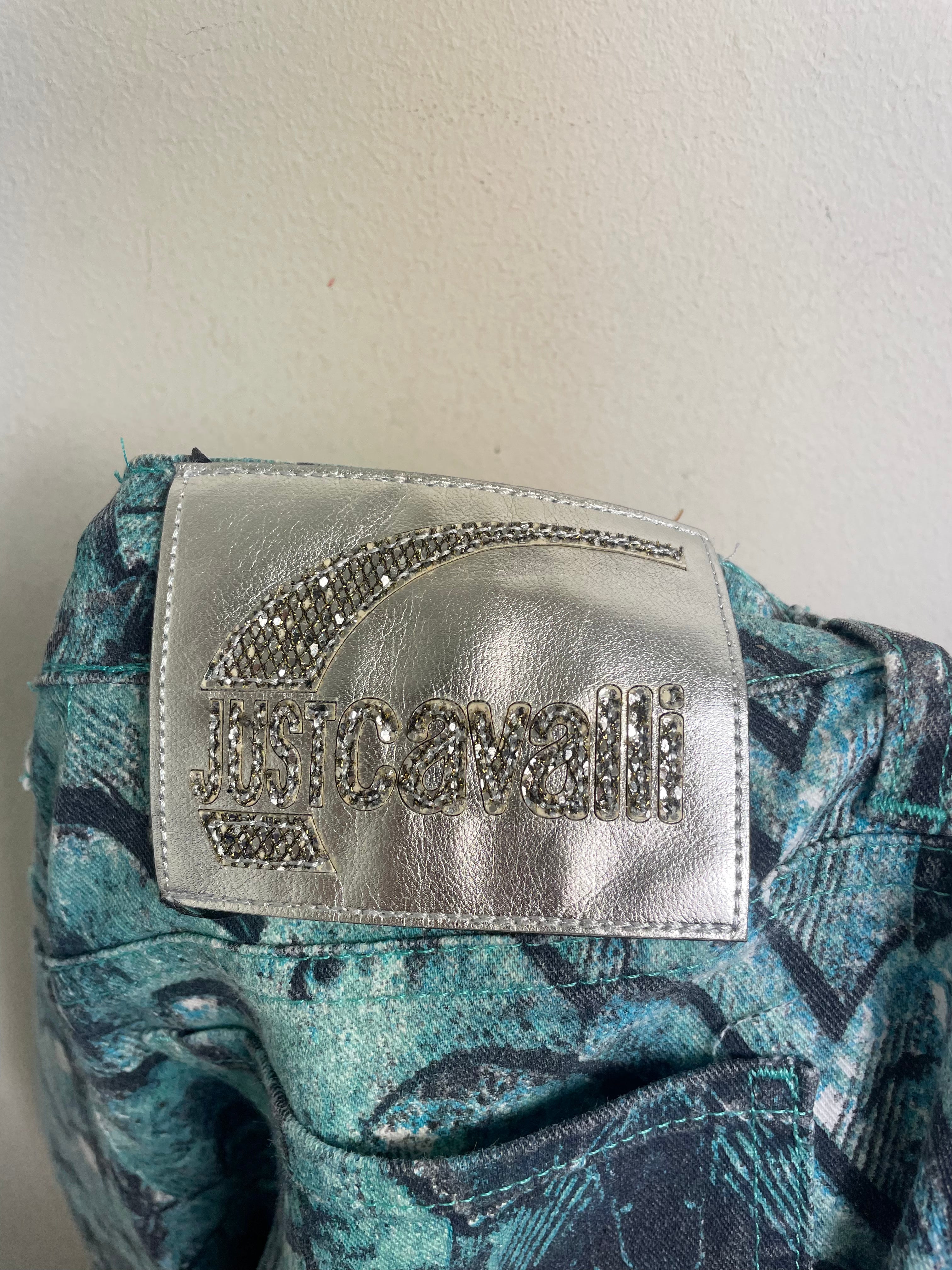 Just Cavalli Vintage Python Print Jeans & Cami Set