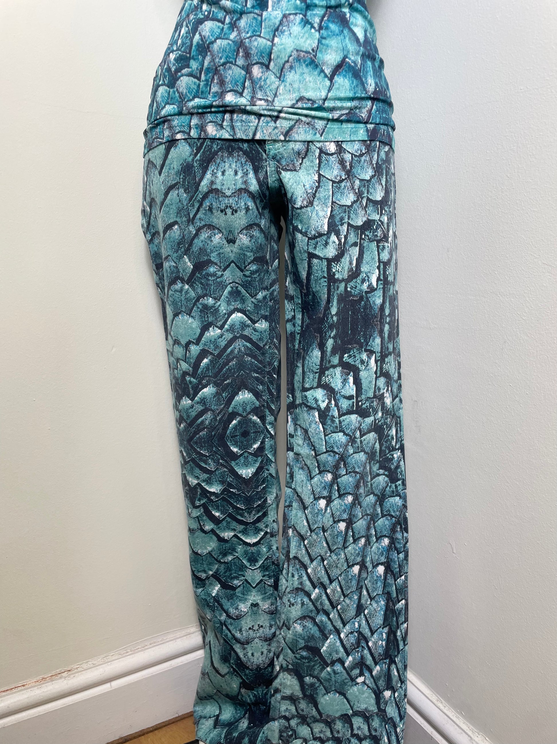 Just Cavalli Vintage Python Print Jeans & Cami Set