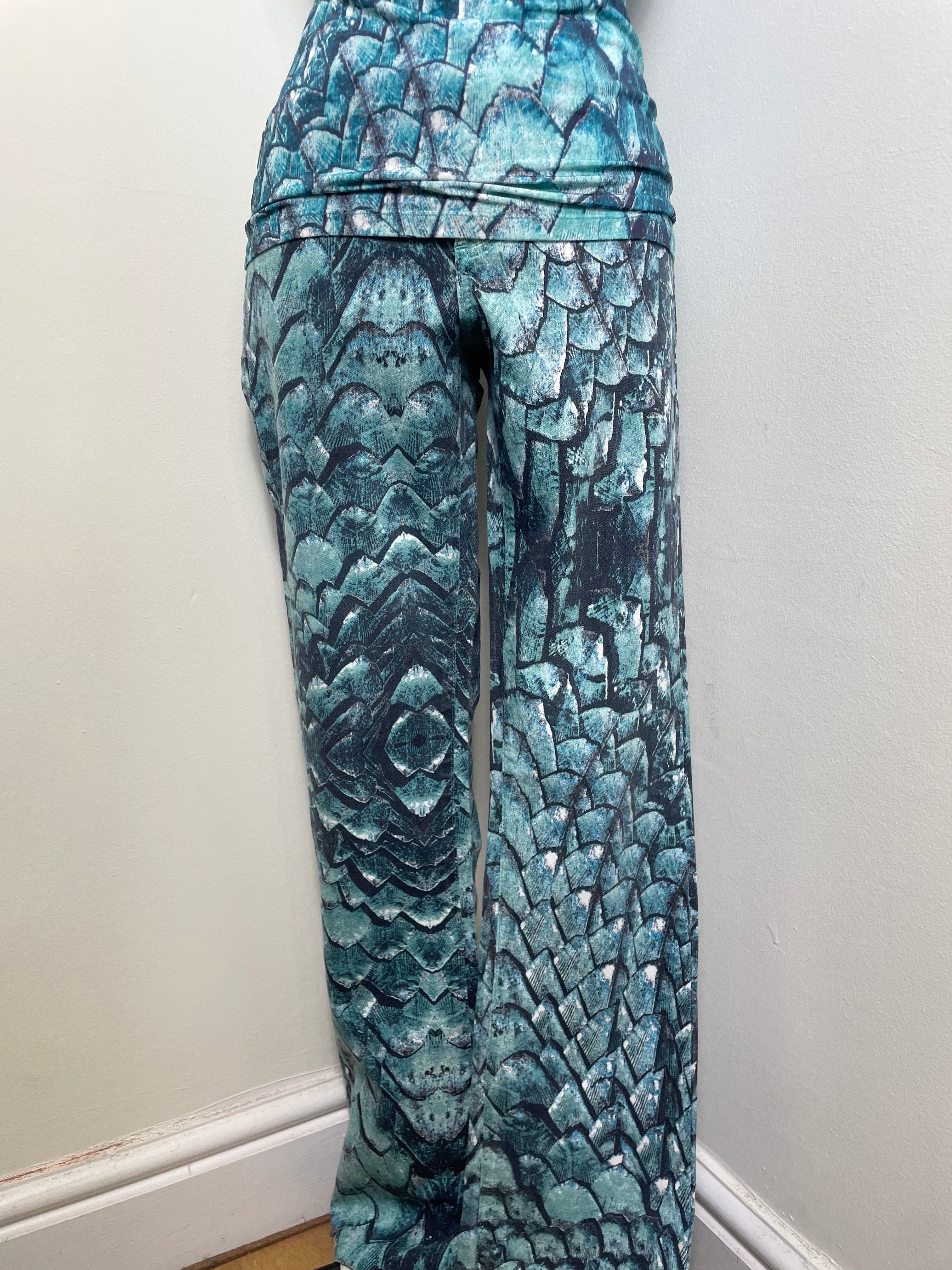 Just Cavalli Vintage Python Print Jeans & Cami Set