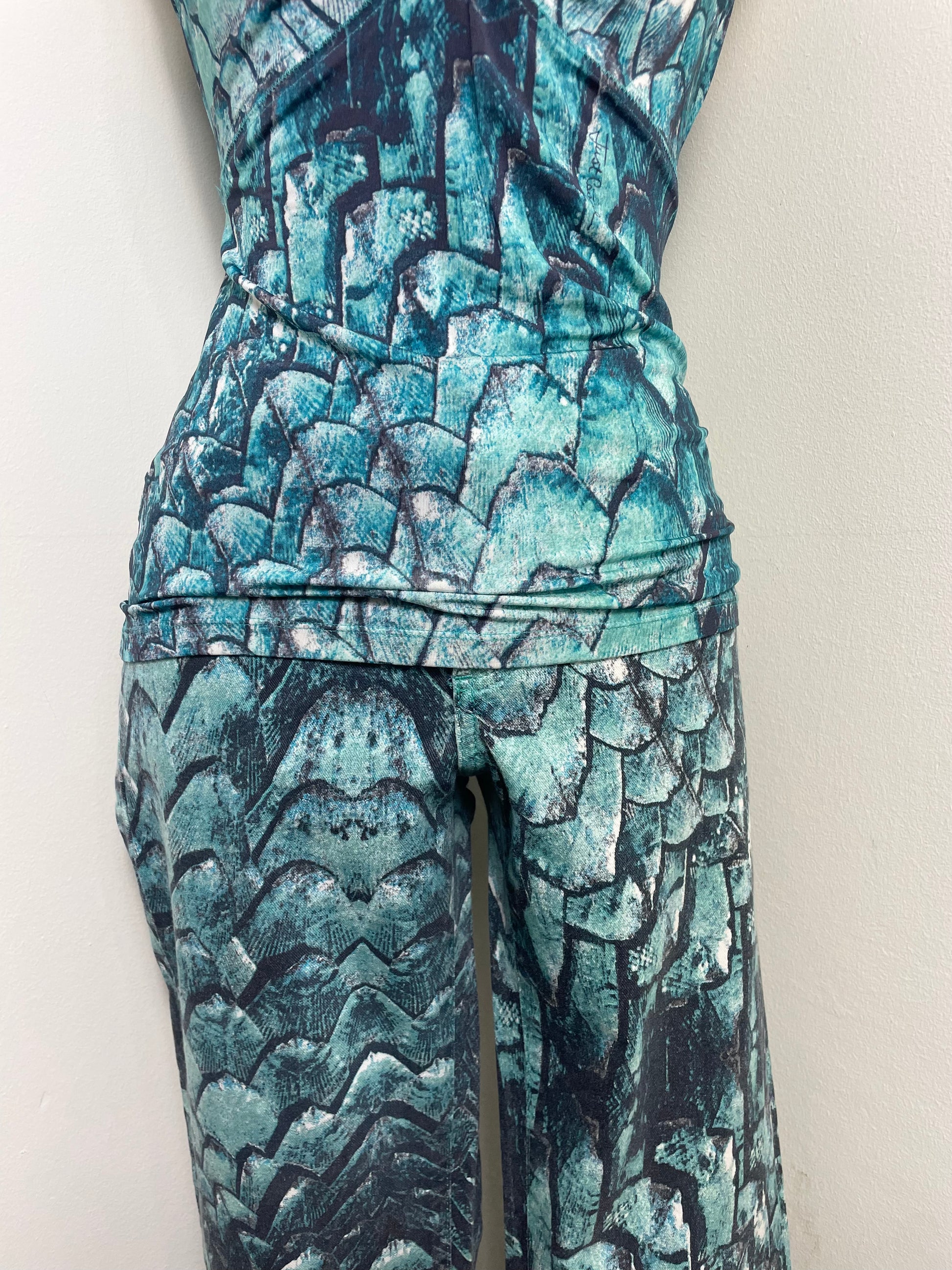 Just Cavalli Vintage Python Print Jeans & Cami Set