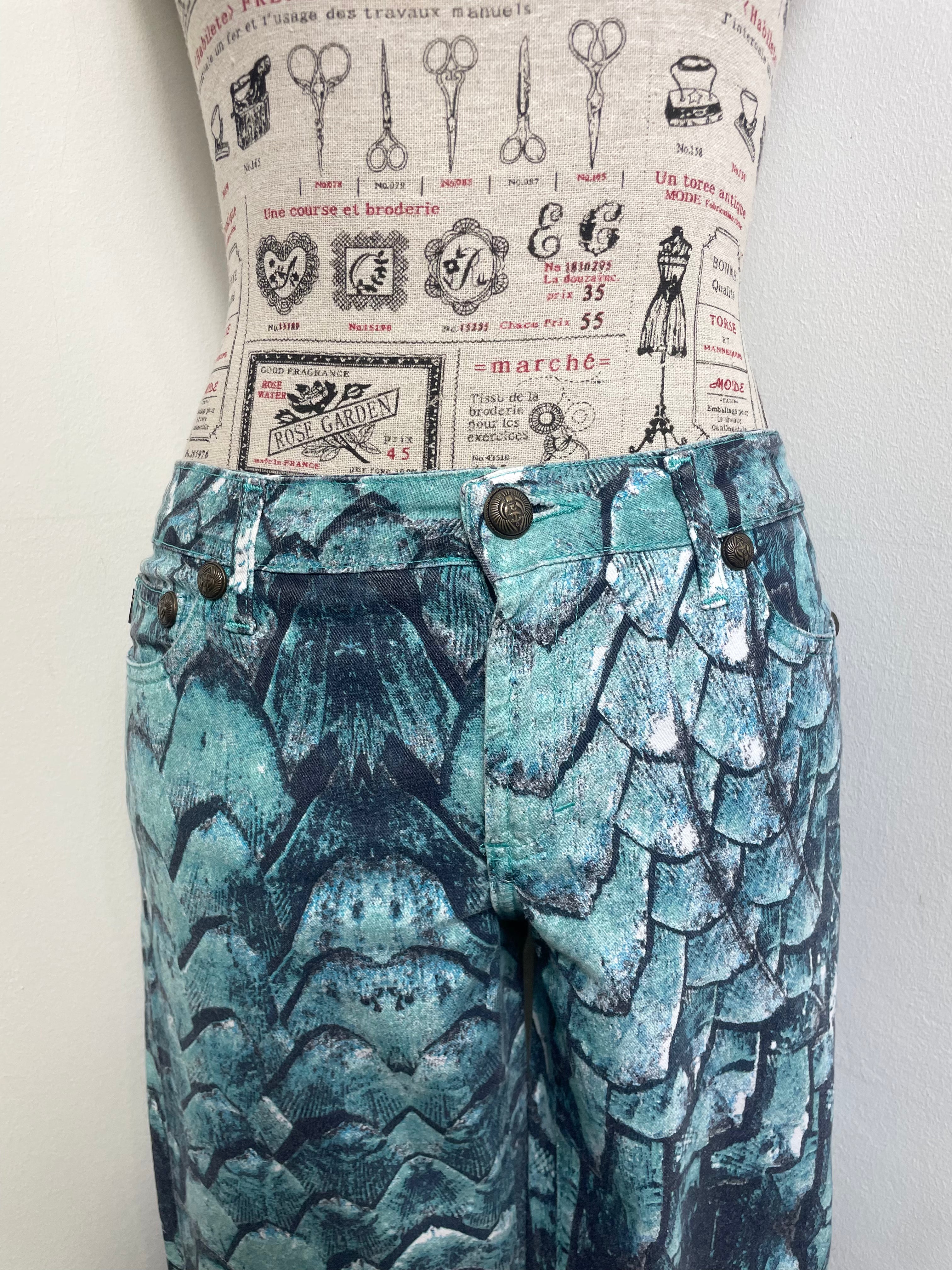 Just Cavalli Vintage Python Print Jeans & Cami Set