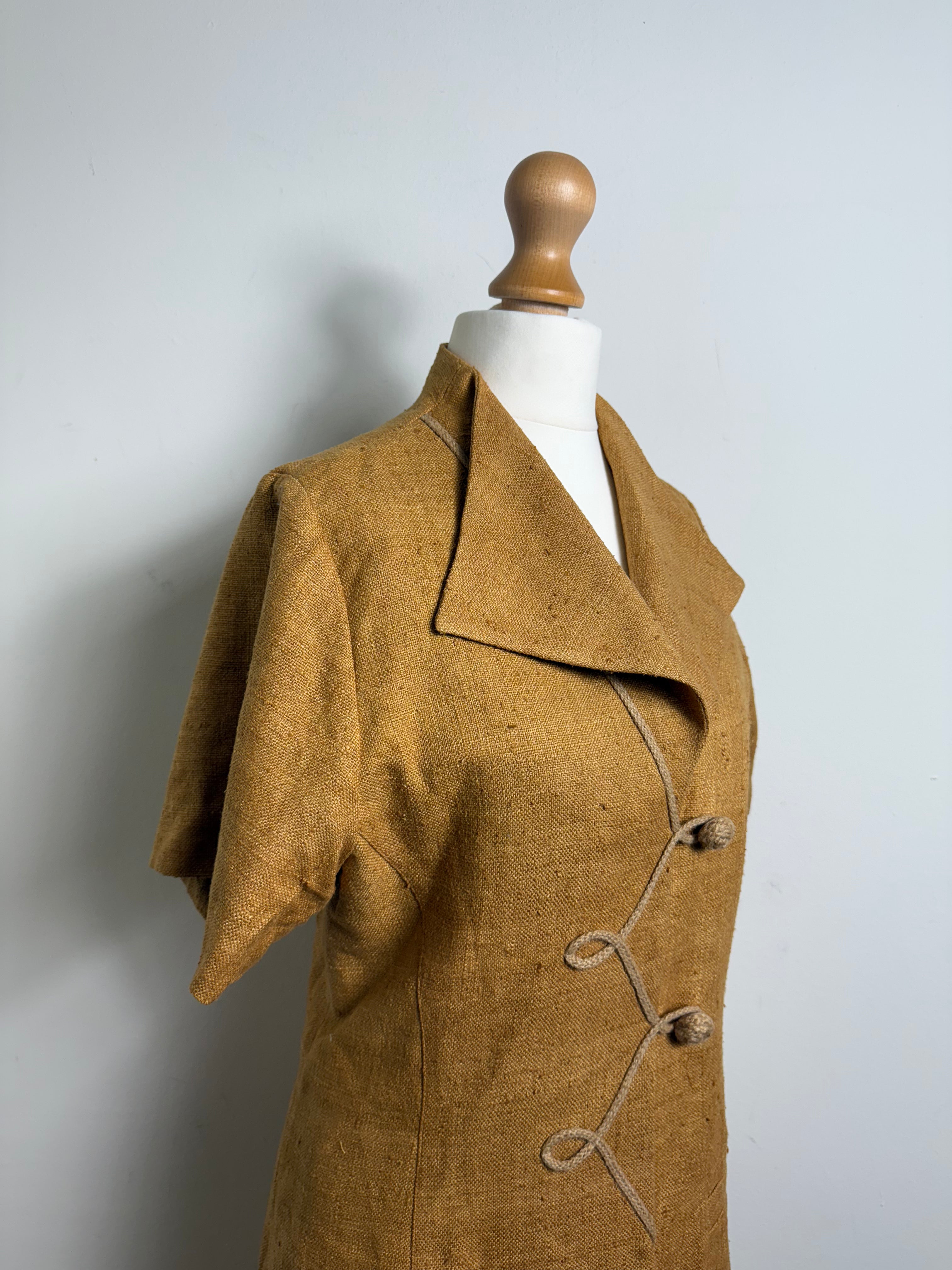 Martine Douvier Vintage Mustard Skirt Suit Set