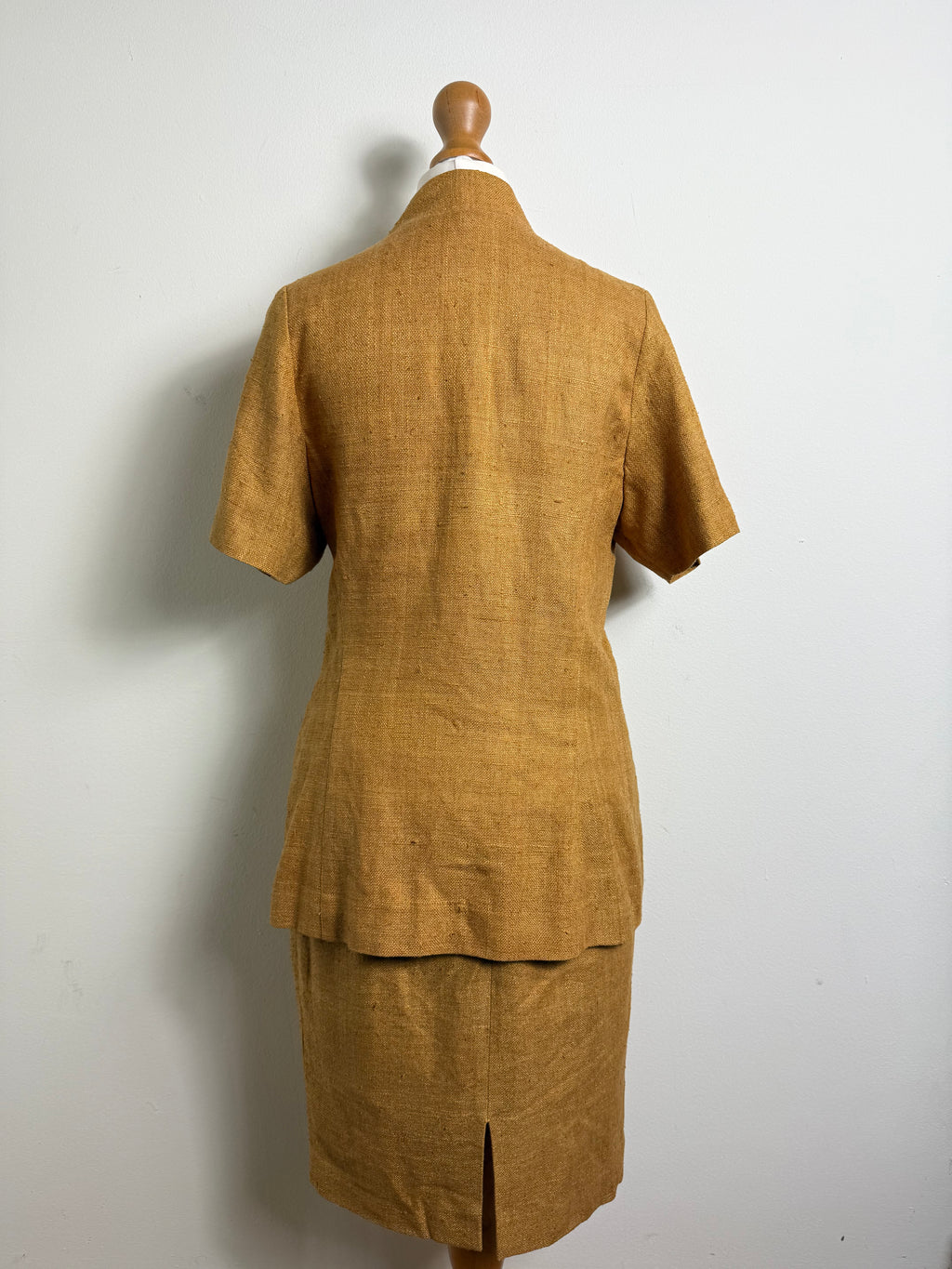 Martine Douvier Vintage Mustard Skirt Suit Set