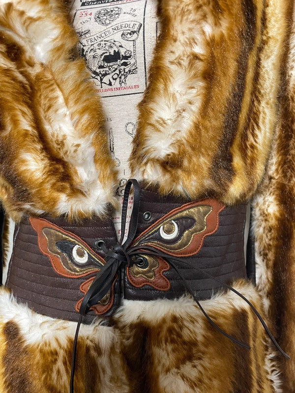 Miss Sixty Fall 2002 Faux Fur Butterfly Coat