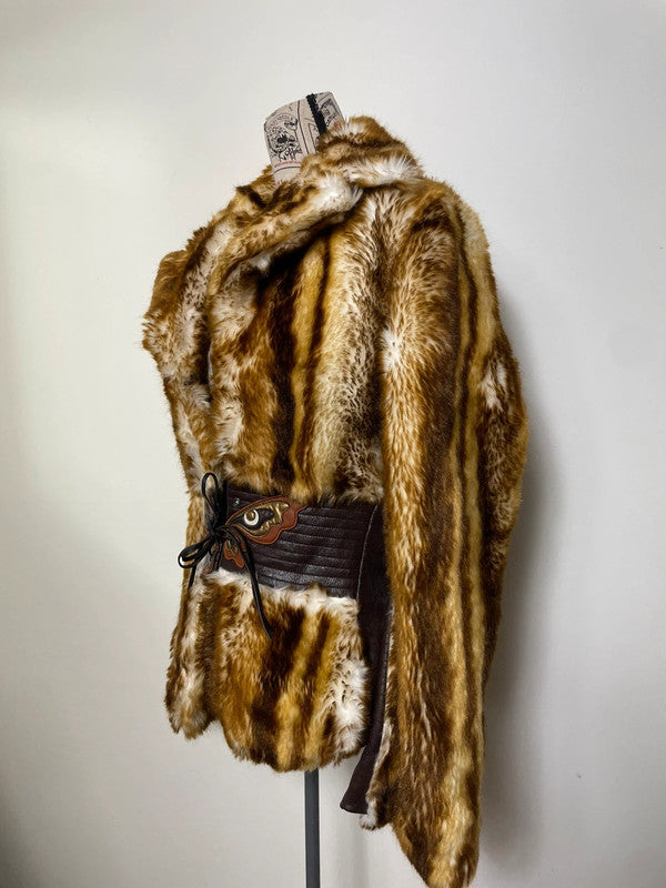 Miss Sixty Fall 2002 Faux Fur Butterfly Coat