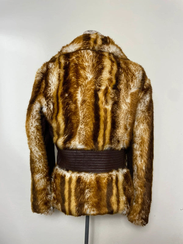 Miss Sixty Fall 2002 Faux Fur Butterfly Coat