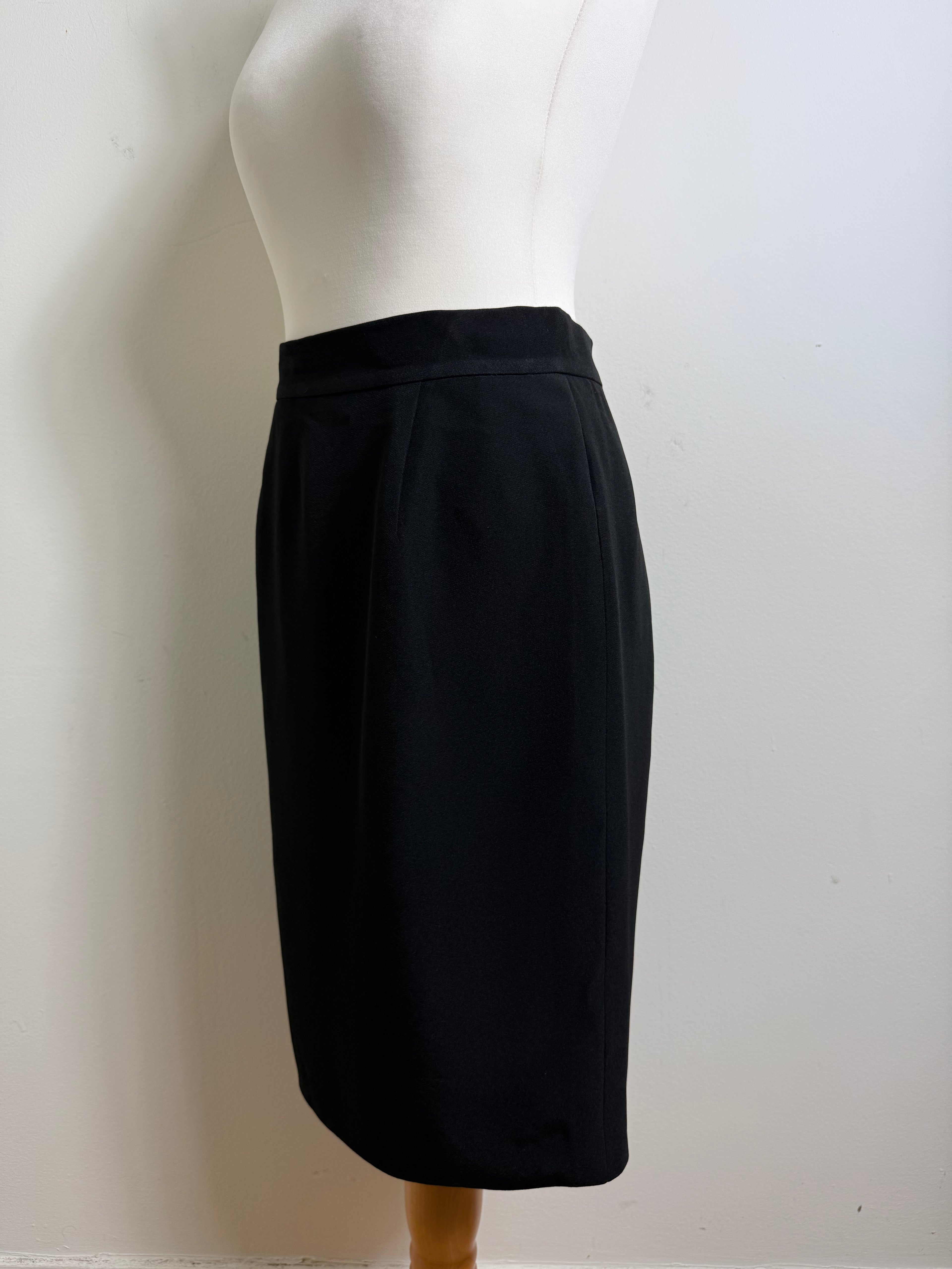 Moschino Cheap and Chic Black Knee Length Skirt