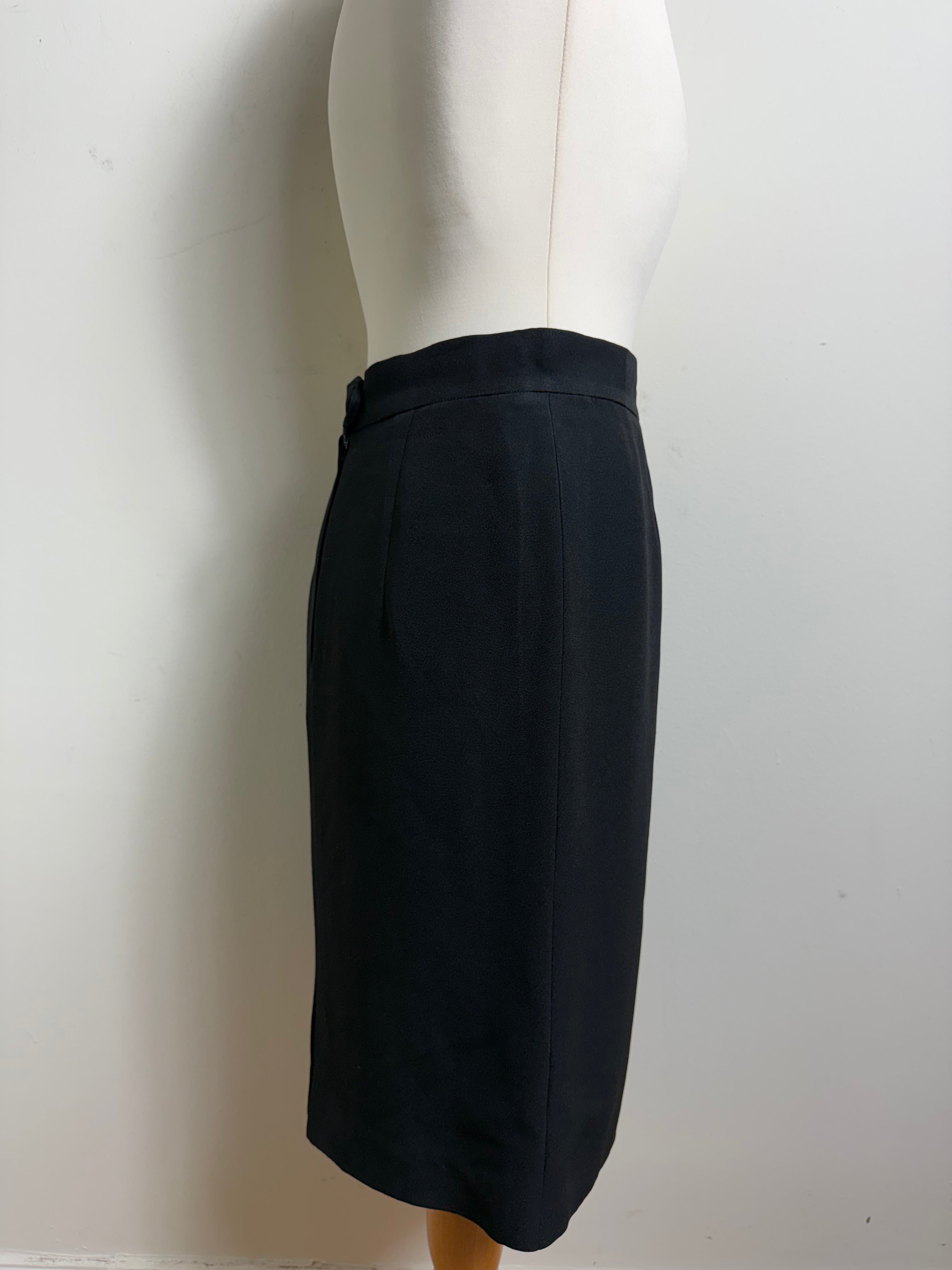 Moschino Cheap and Chic Black Knee Length Skirt