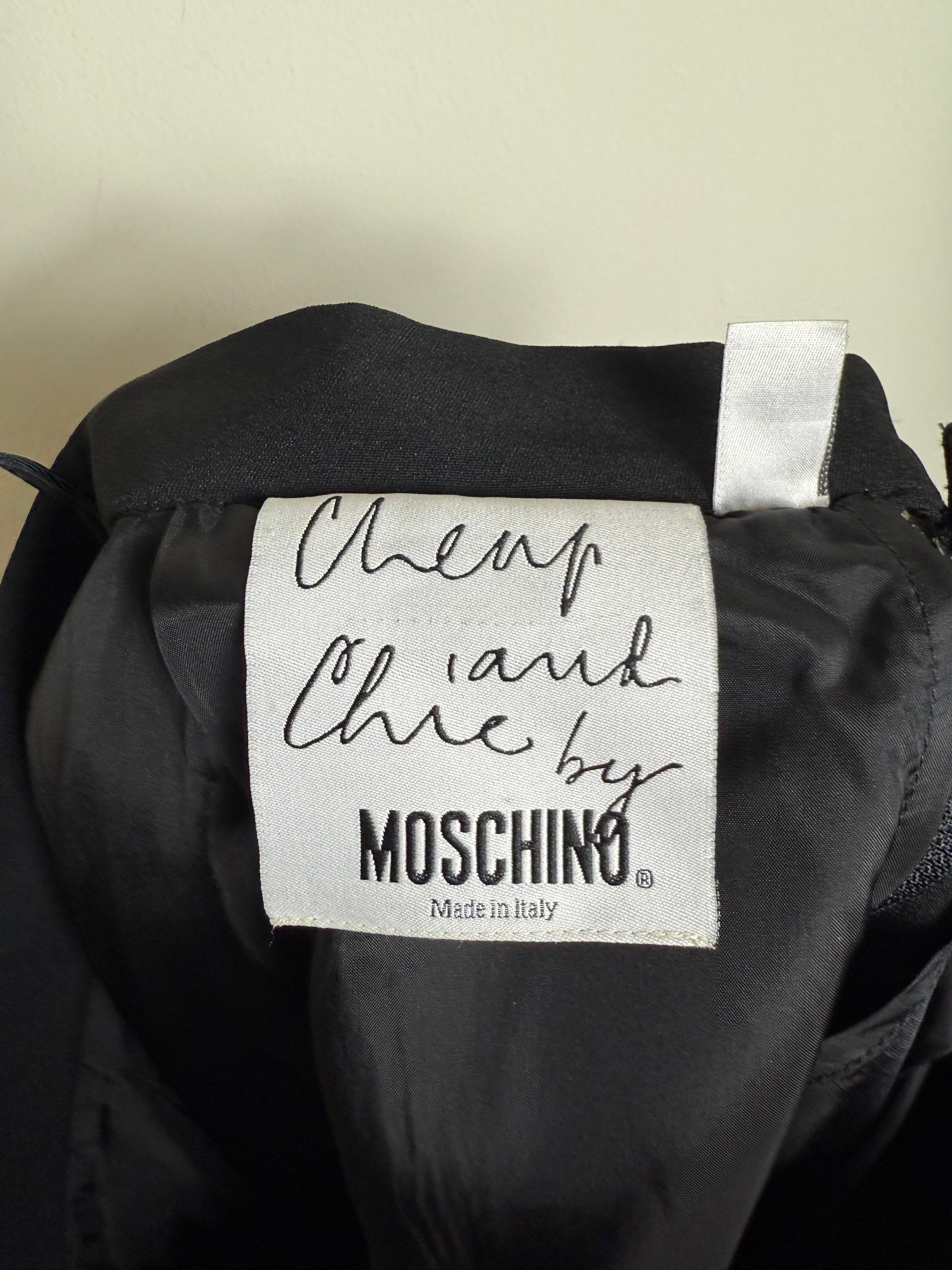 Moschino Cheap and Chic Black Knee Length Skirt
