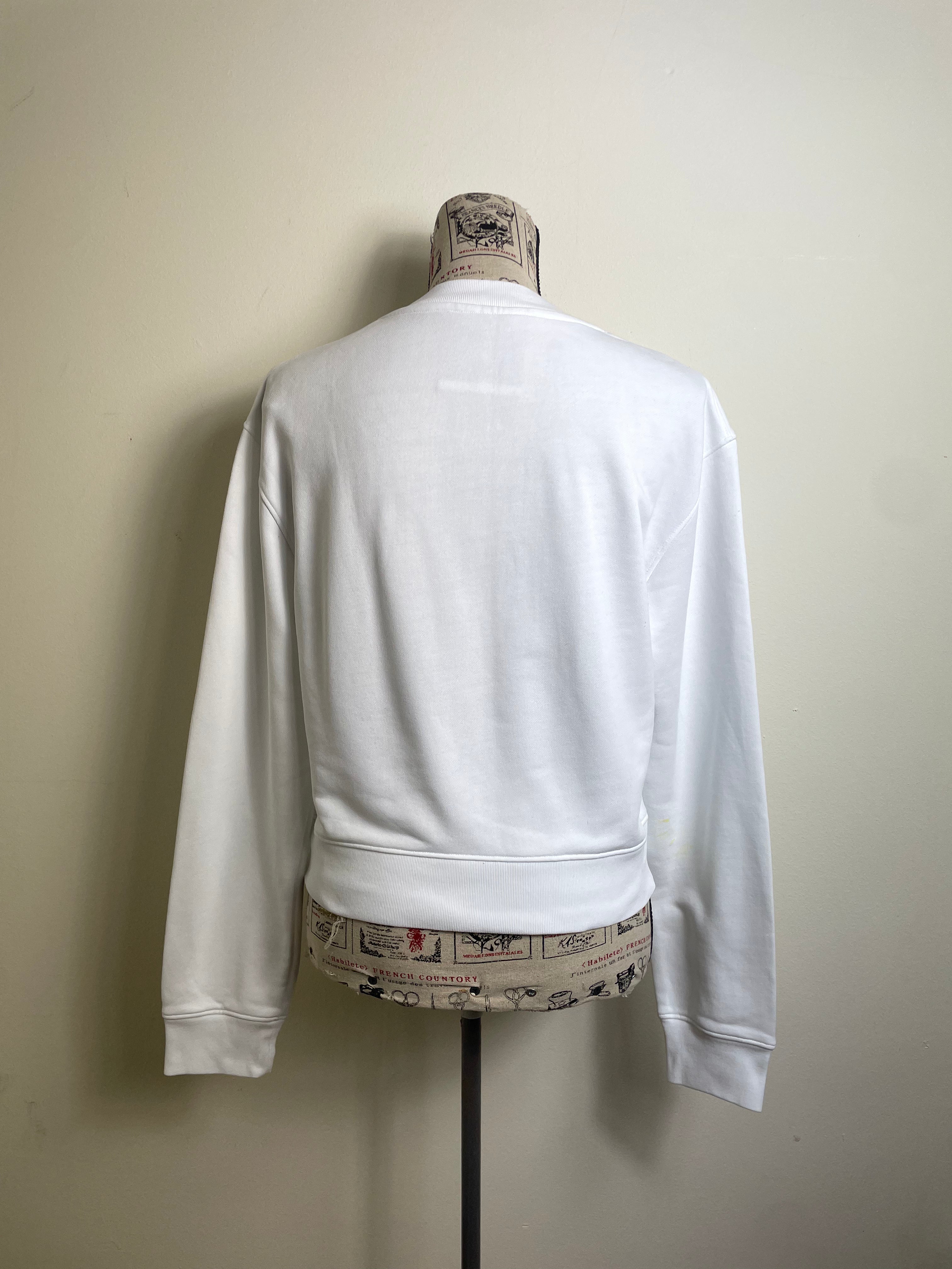 Moschino Couture 2022 White Graphic Sweatshirt 