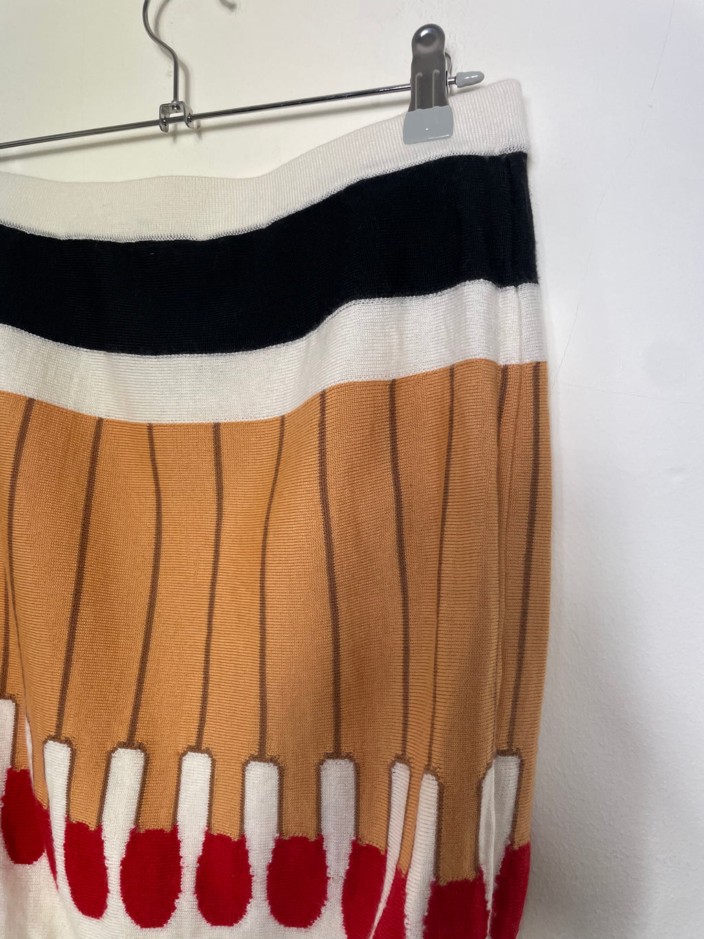 Moschino Fall 2016 Match Stick Pencil Mini Skirt